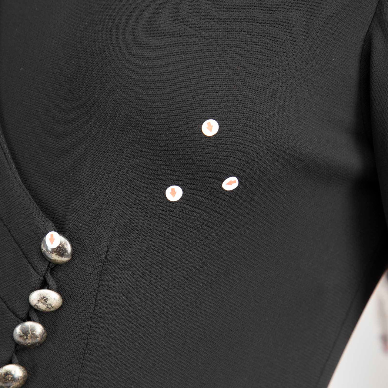 Alexander McQueen Black Button Embellished Dress