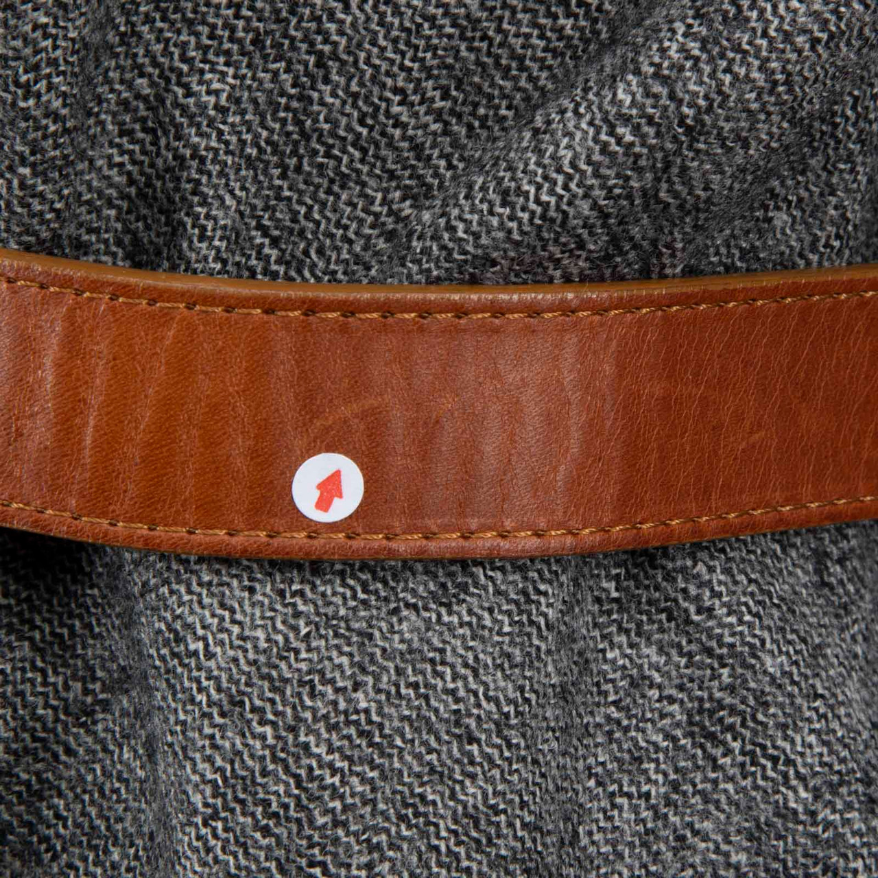 Alexander McQueen Grey Wool Belted Shirt Dress