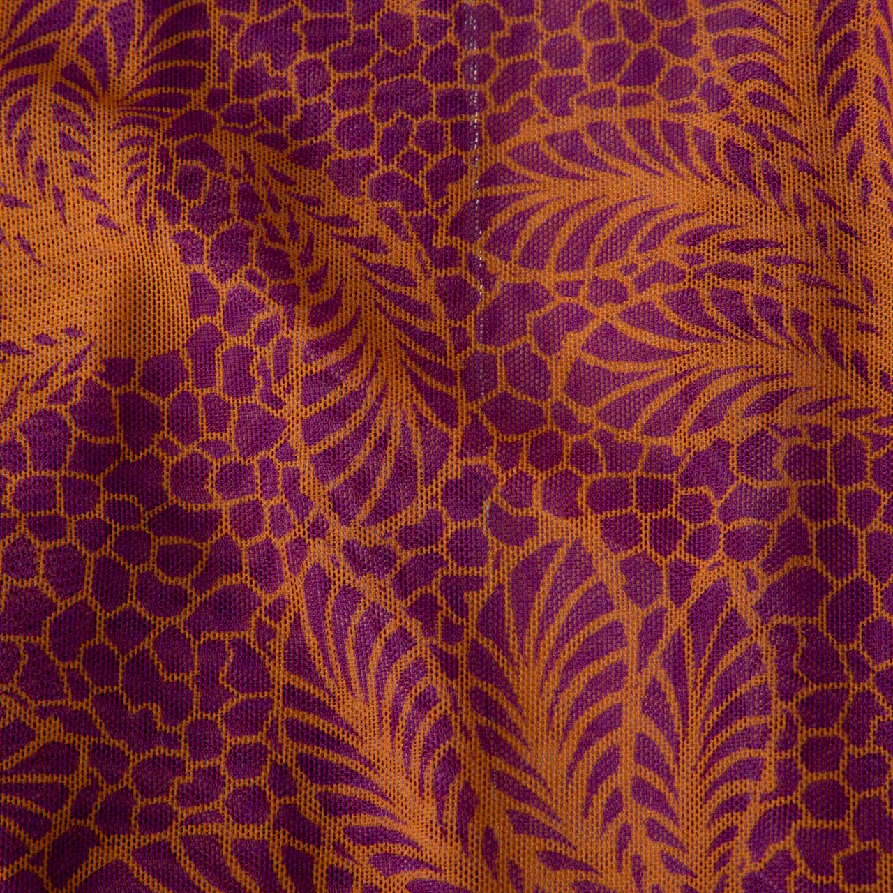 Dries Van Noten Floral Sheer Mesh Turtleneck Top