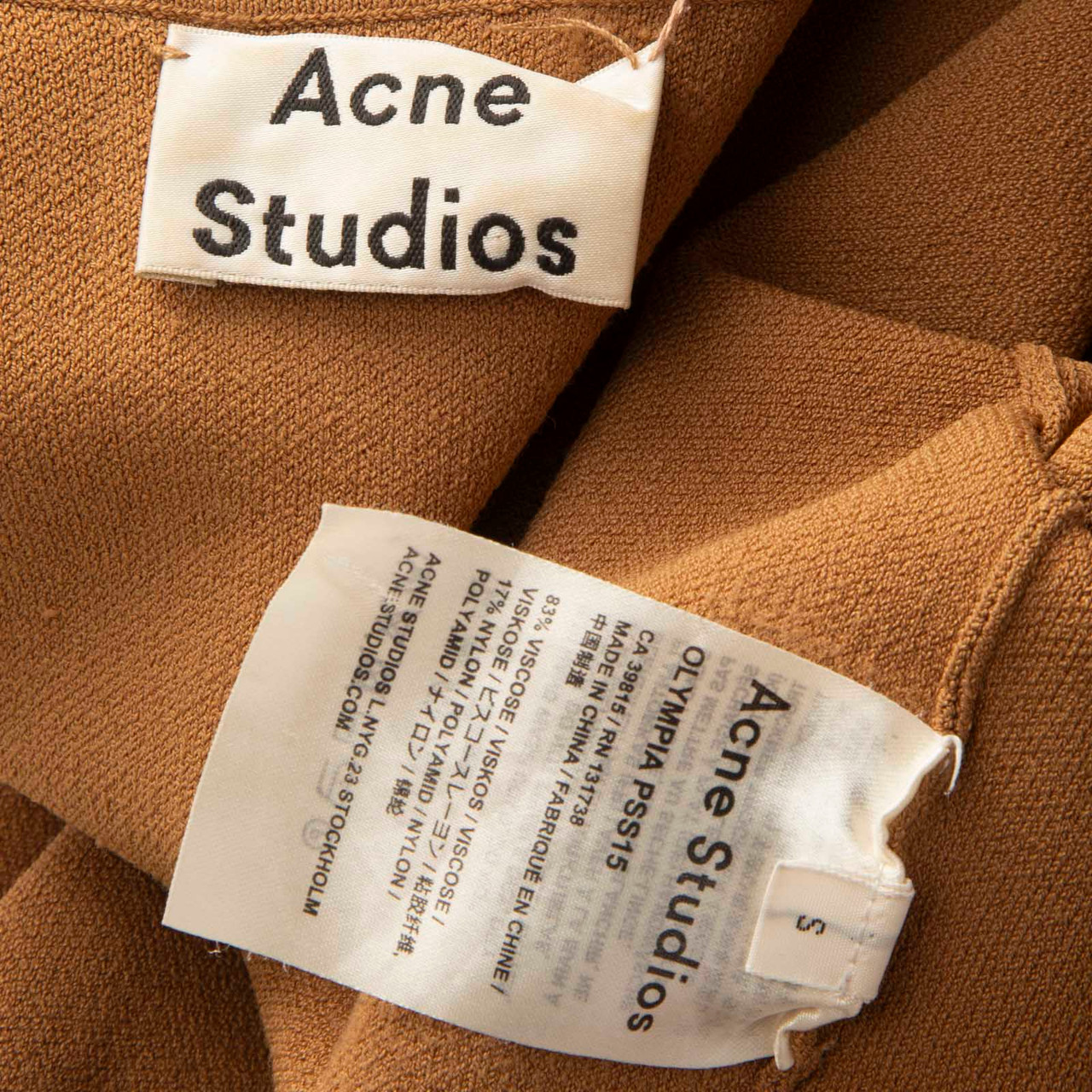 Acne Studios Brown Olympia Zipped Bomber Jacket