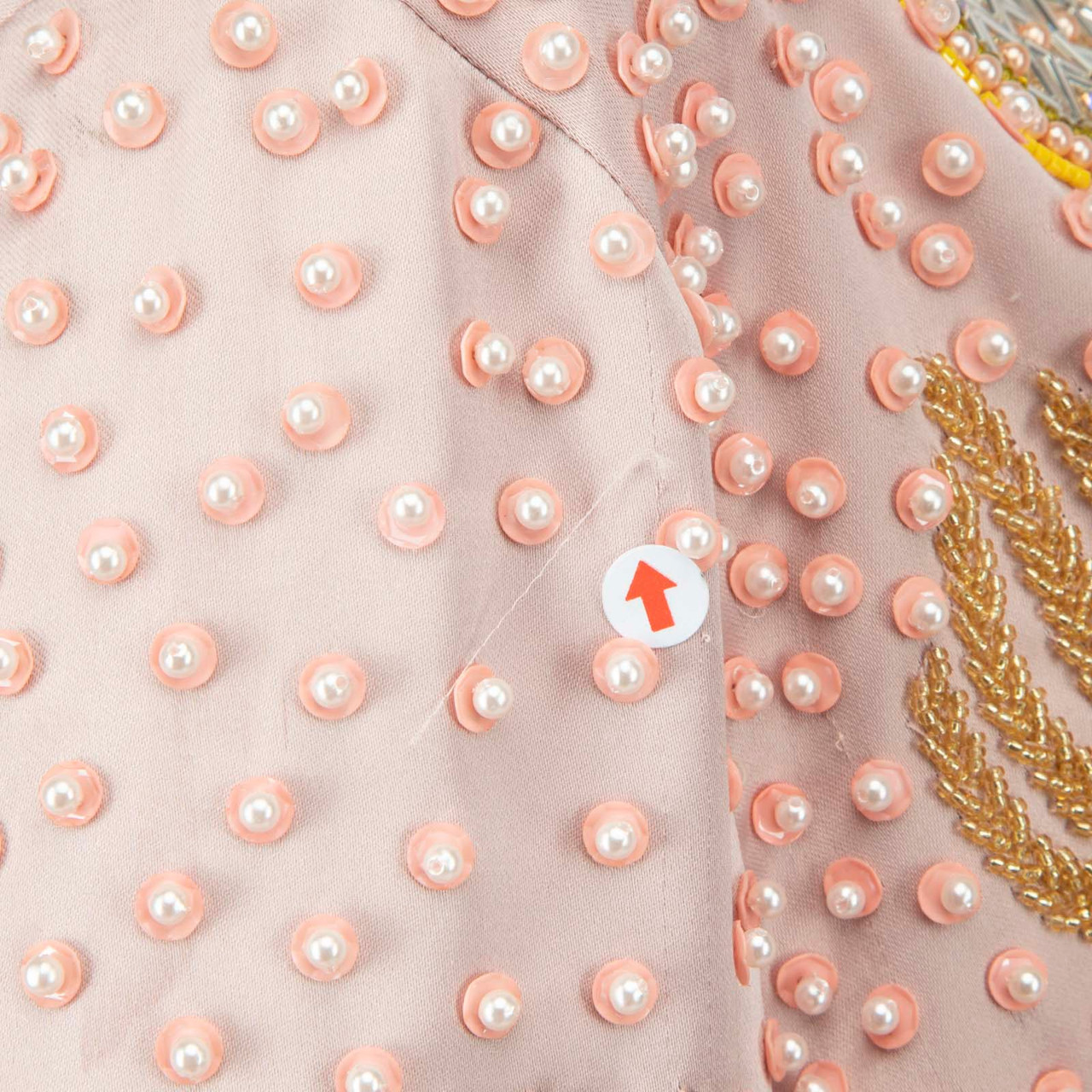 Annie\'s Ibiza Pink Satin Embellished Gemini Jacket