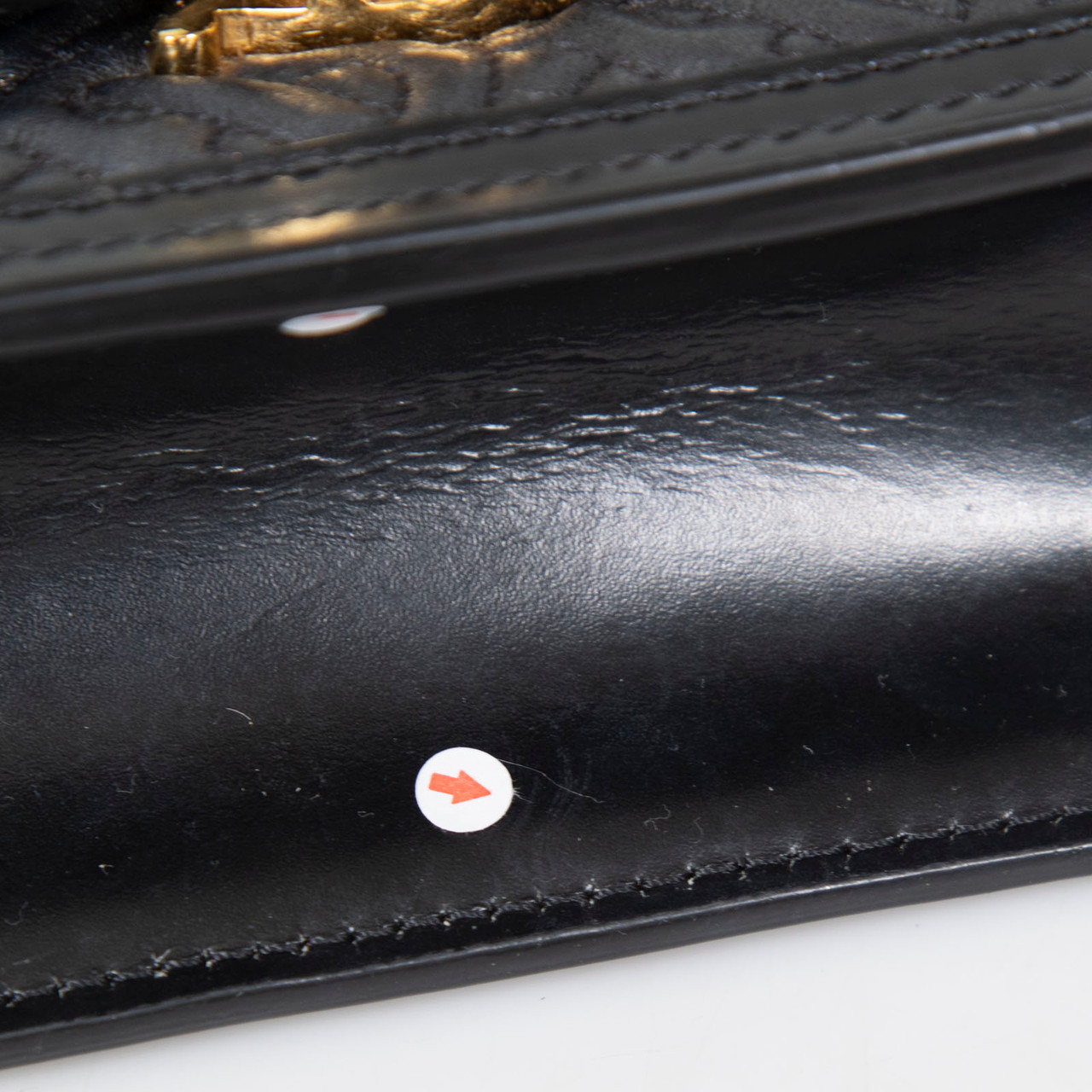 Burberry Black Lambskin Mini Monogram TB Bag