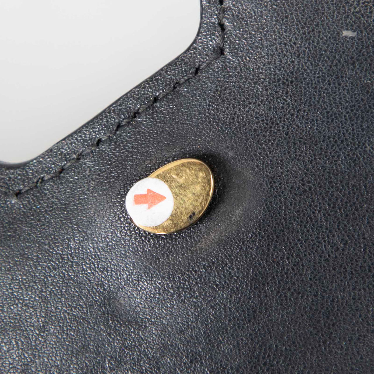 Burberry Black Lambskin Mini Monogram TB Bag