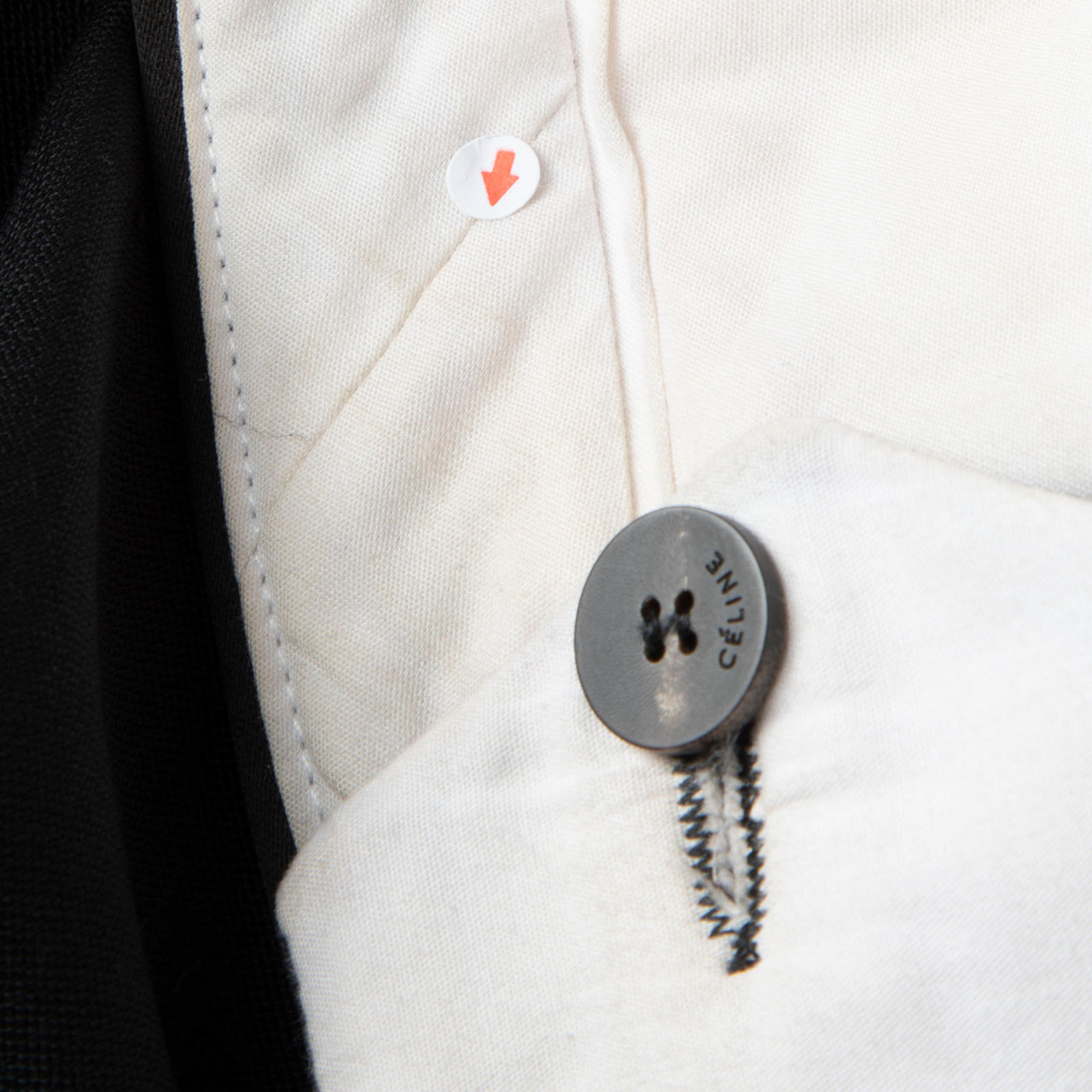 Céline Black Wool Skinny Fit Trousers