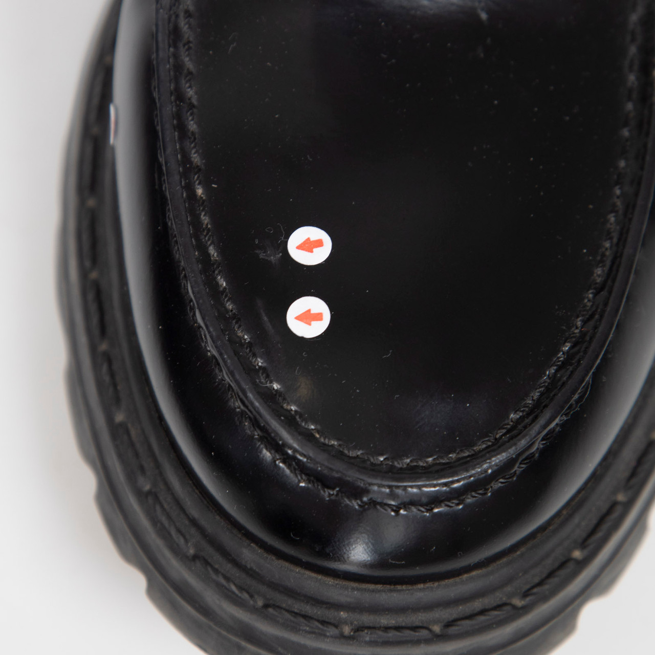 Dior Black Leather Logo Detail Code Loafers