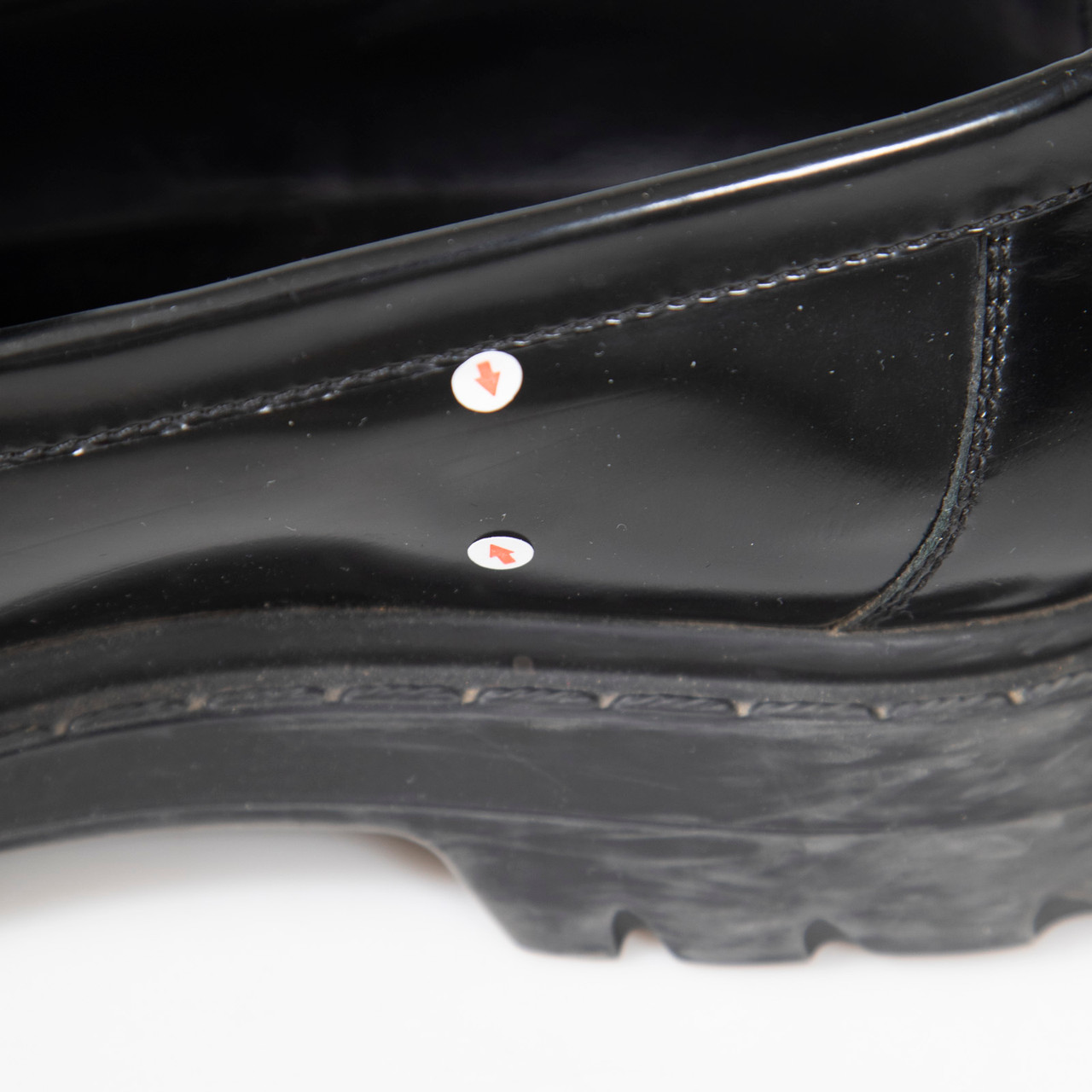 Dior Black Leather Logo Detail Code Loafers