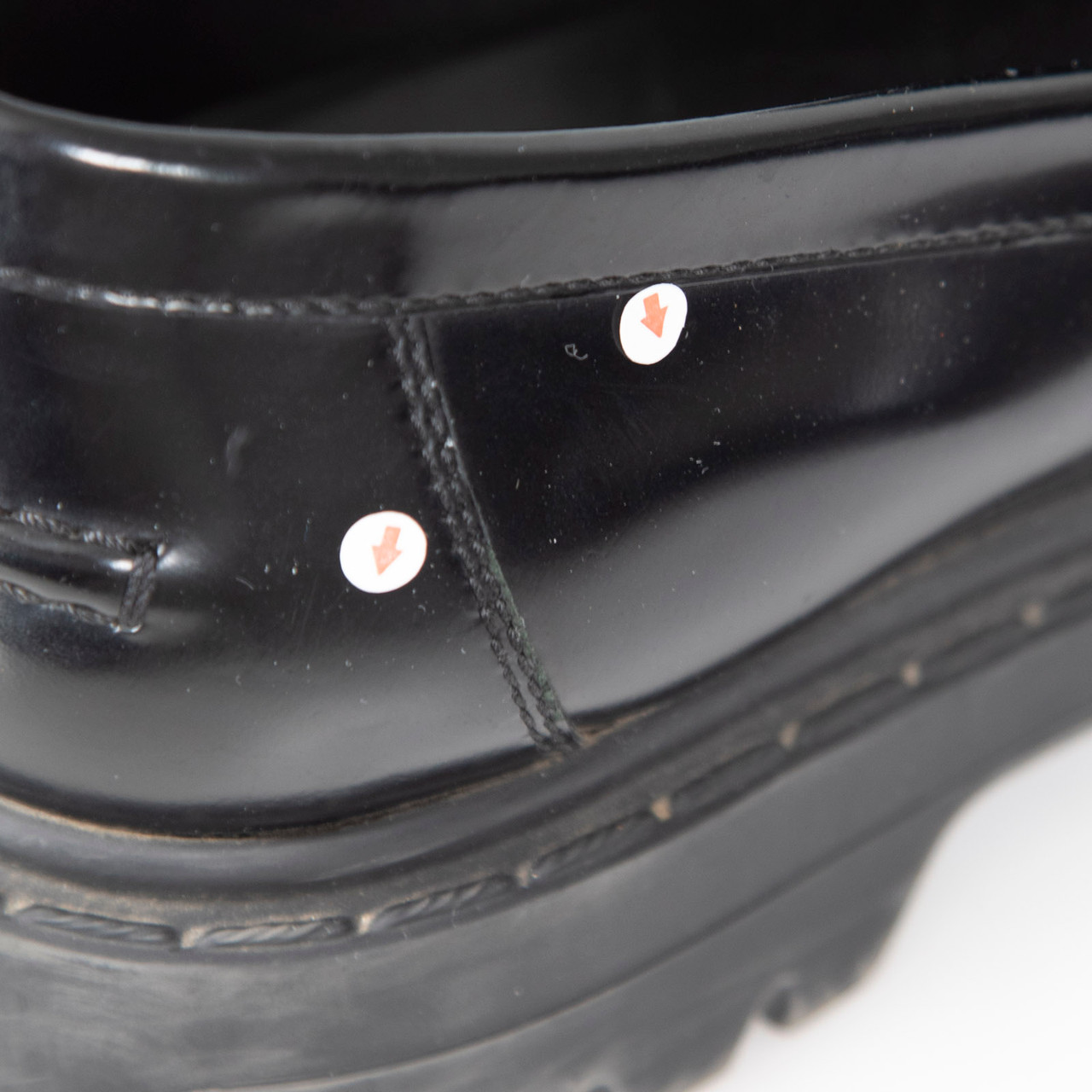 Dior Black Leather Logo Detail Code Loafers