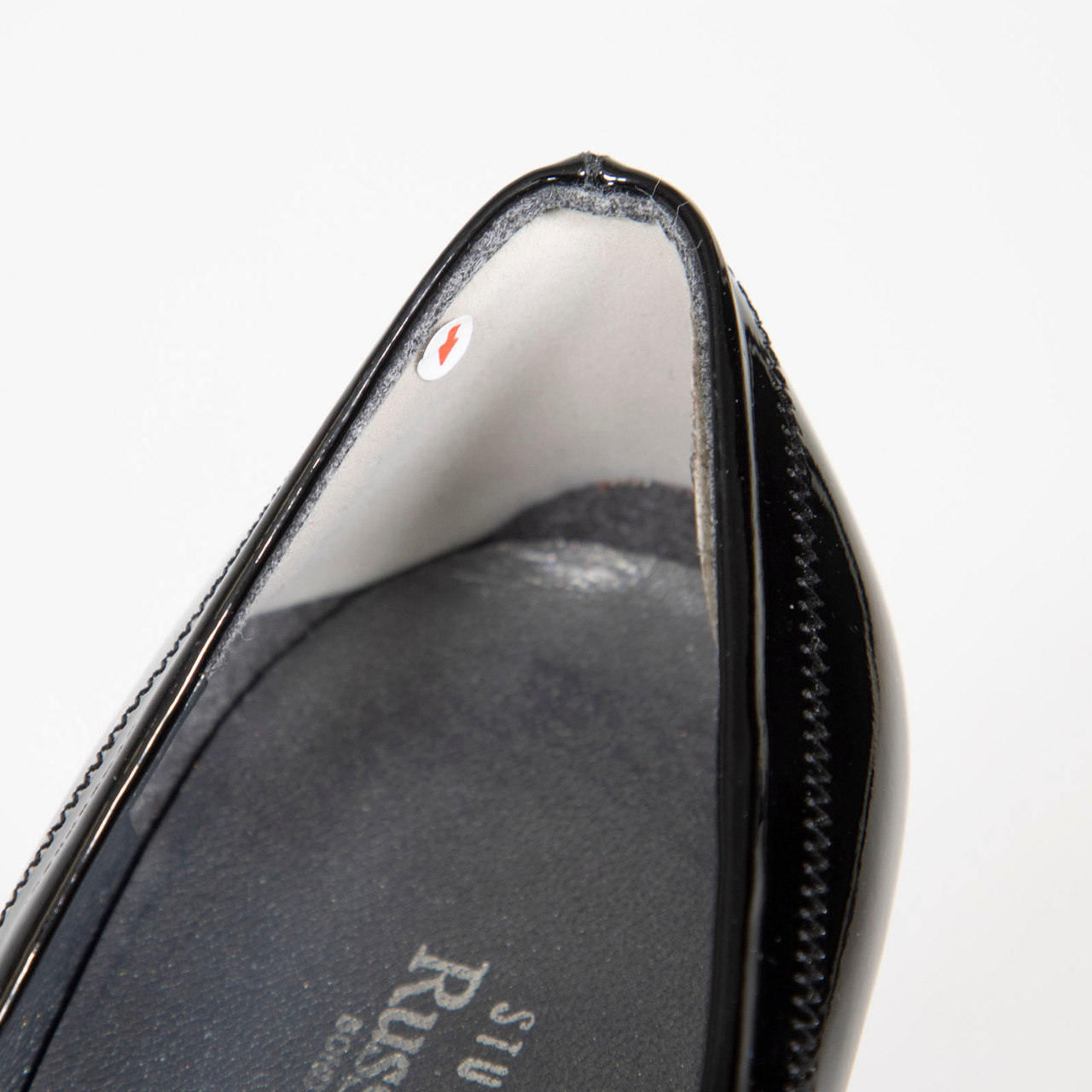 Stuart Weitzman Black Slip On Patent Heels