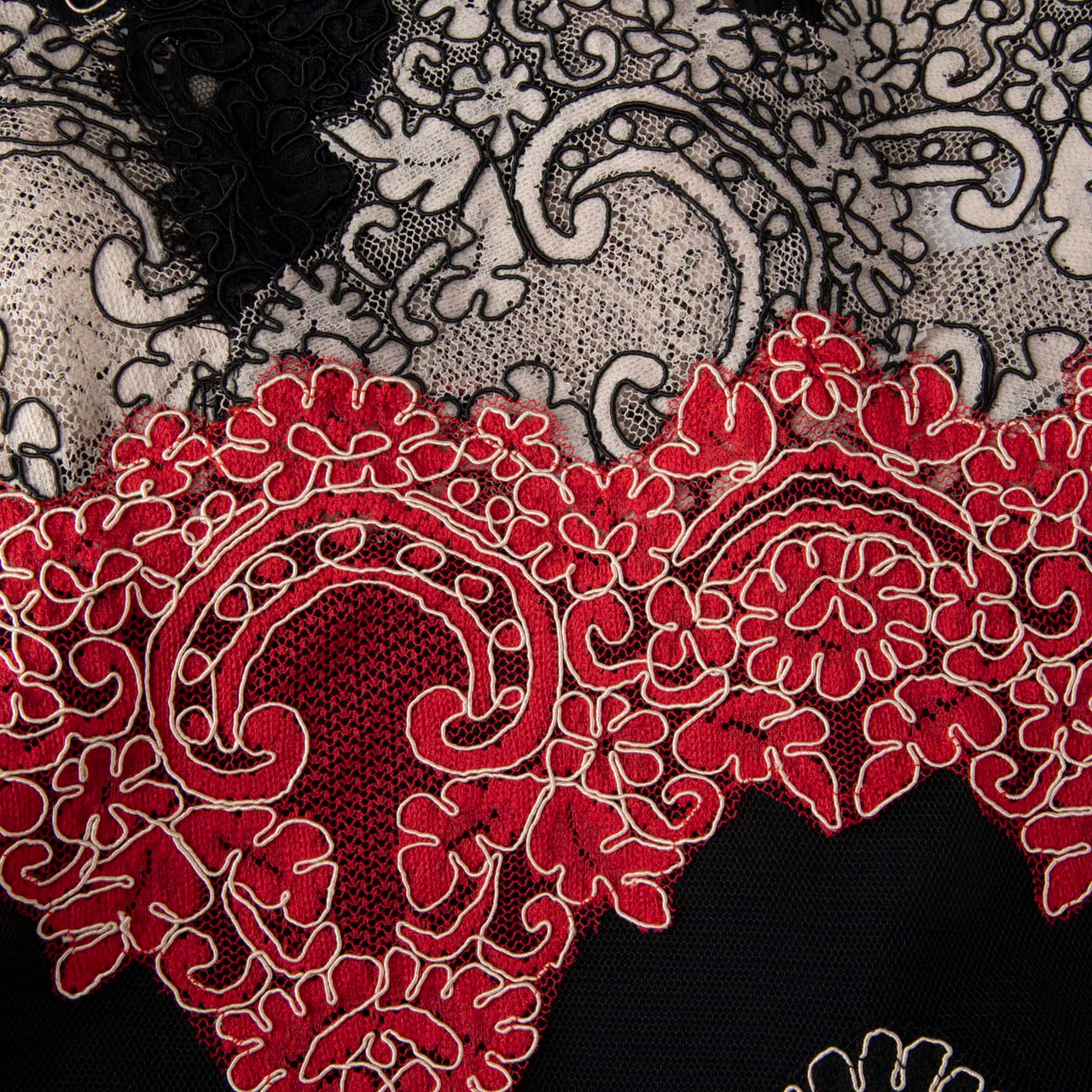 Sandro Lace Embroidered Mini Dress