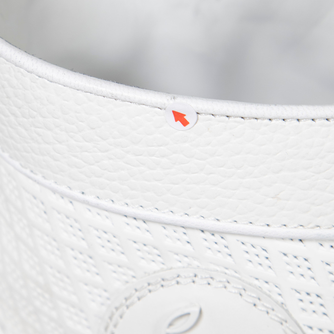 Christian Louboutin White Leather Lou Spikes Orlato Trainers