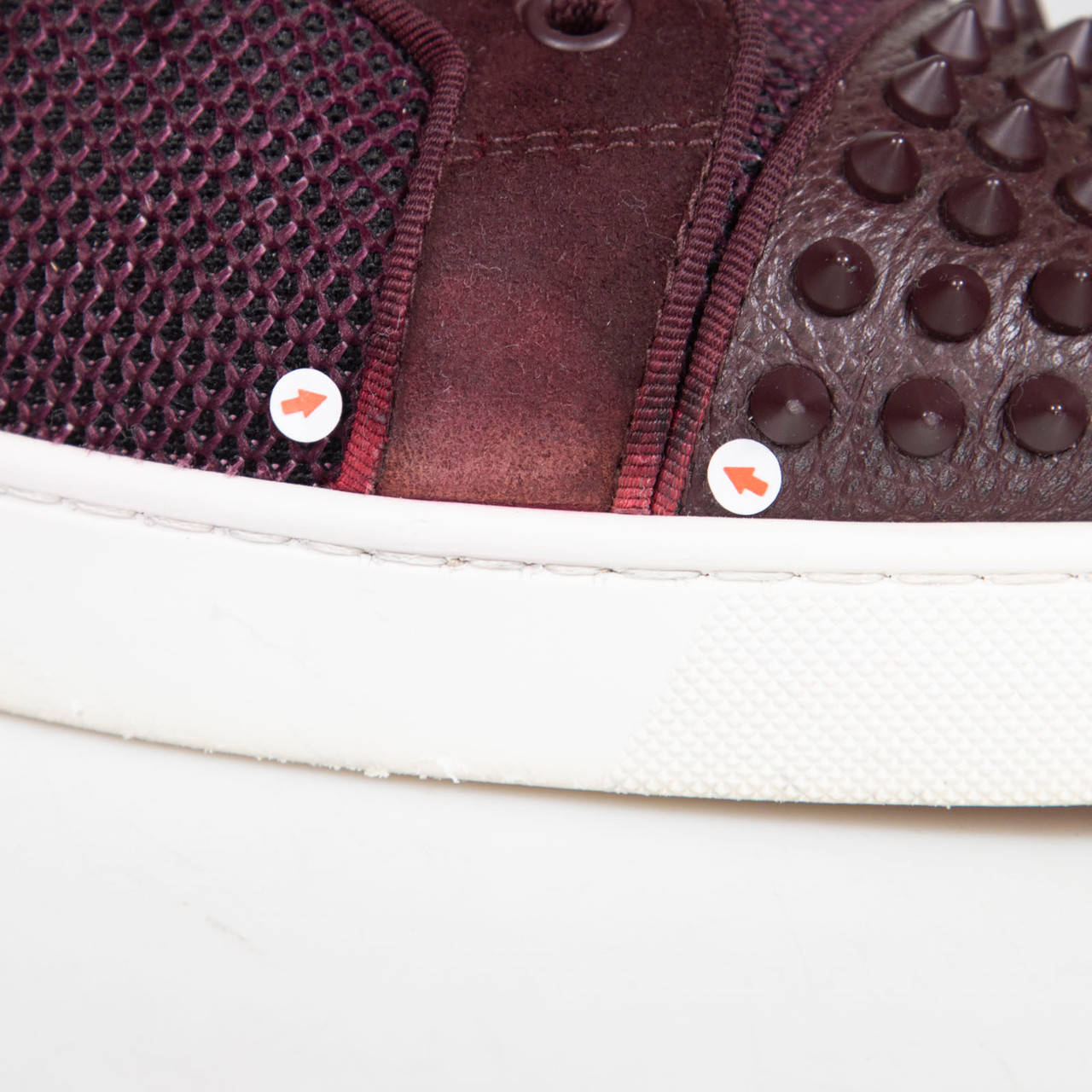 Christian Louboutin Purple Lou Spikes Orlato Trainers