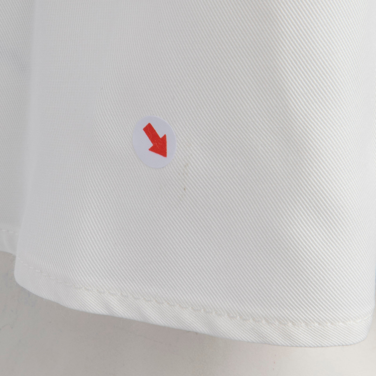 Sandro White V-Neck Shoulder Stripe Blouse