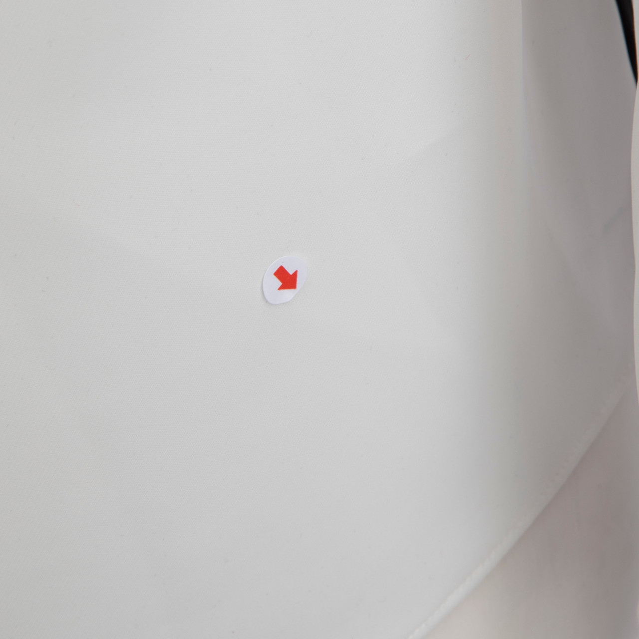 Maje White Blouse With Side Black Stripe