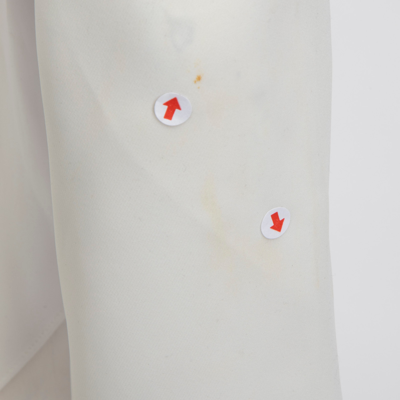 Maje White Blouse With Side Black Stripe