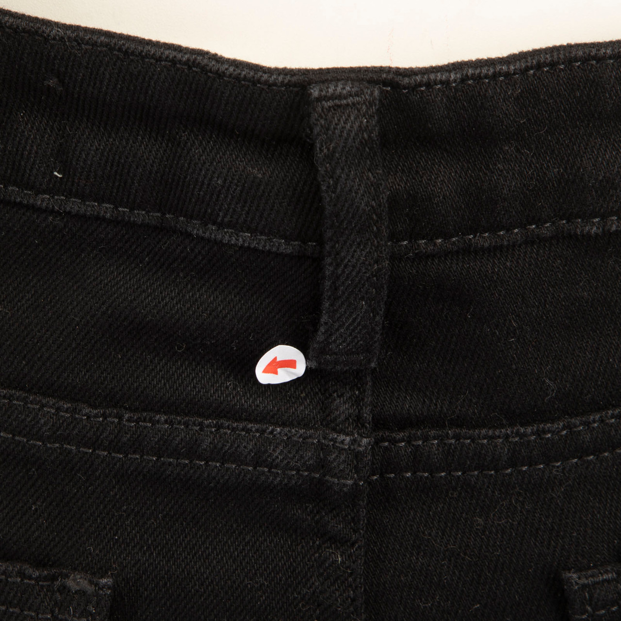 Off-White Black Denim Logo Print Skinny Jeans