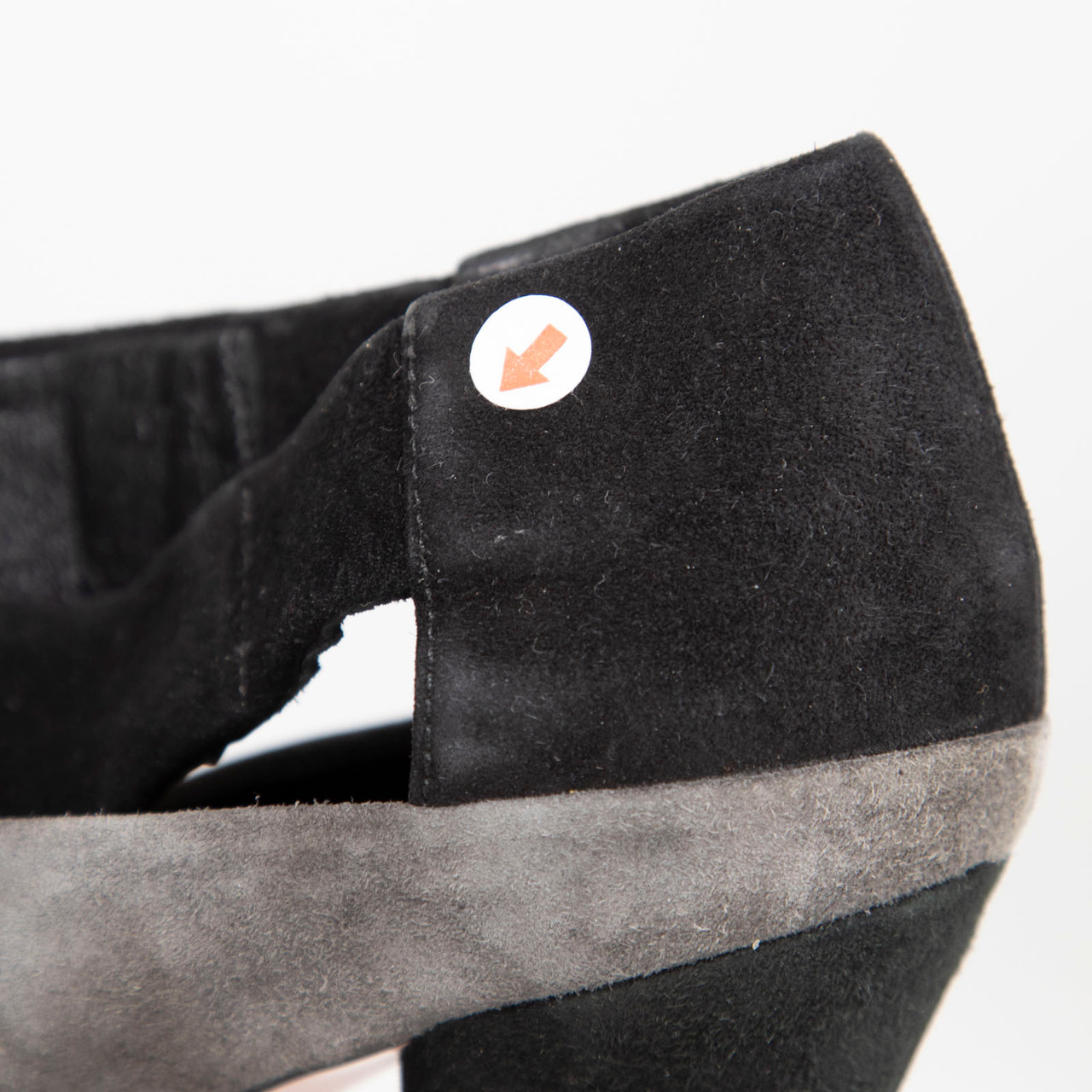 Prada Grey Suede Strappy Heels