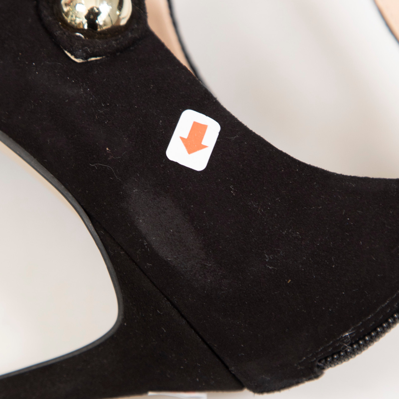 Carvela Black Suede Strappy Pointed Toe Heels