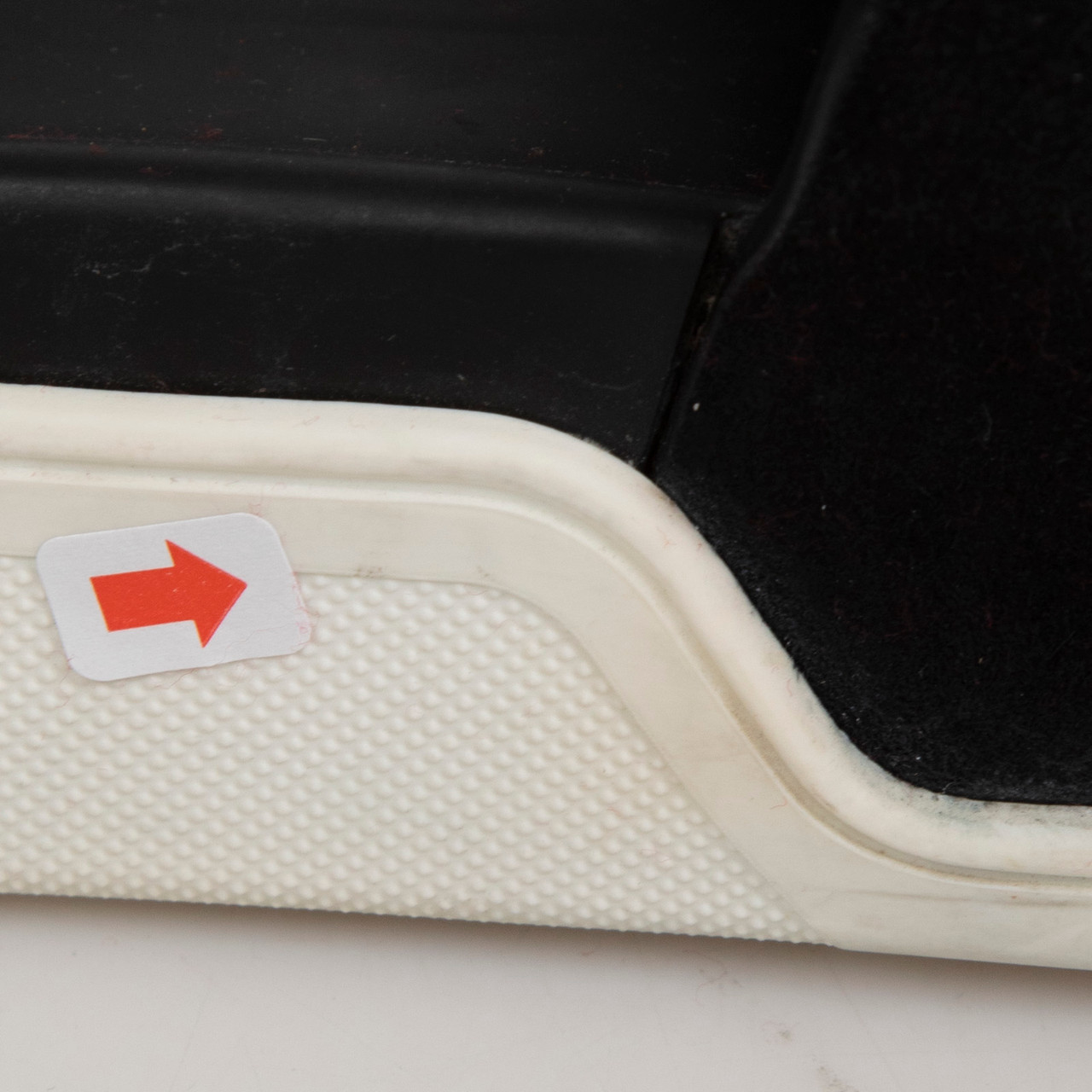 Christian Louboutin Black Suede Crystal Logo Slides