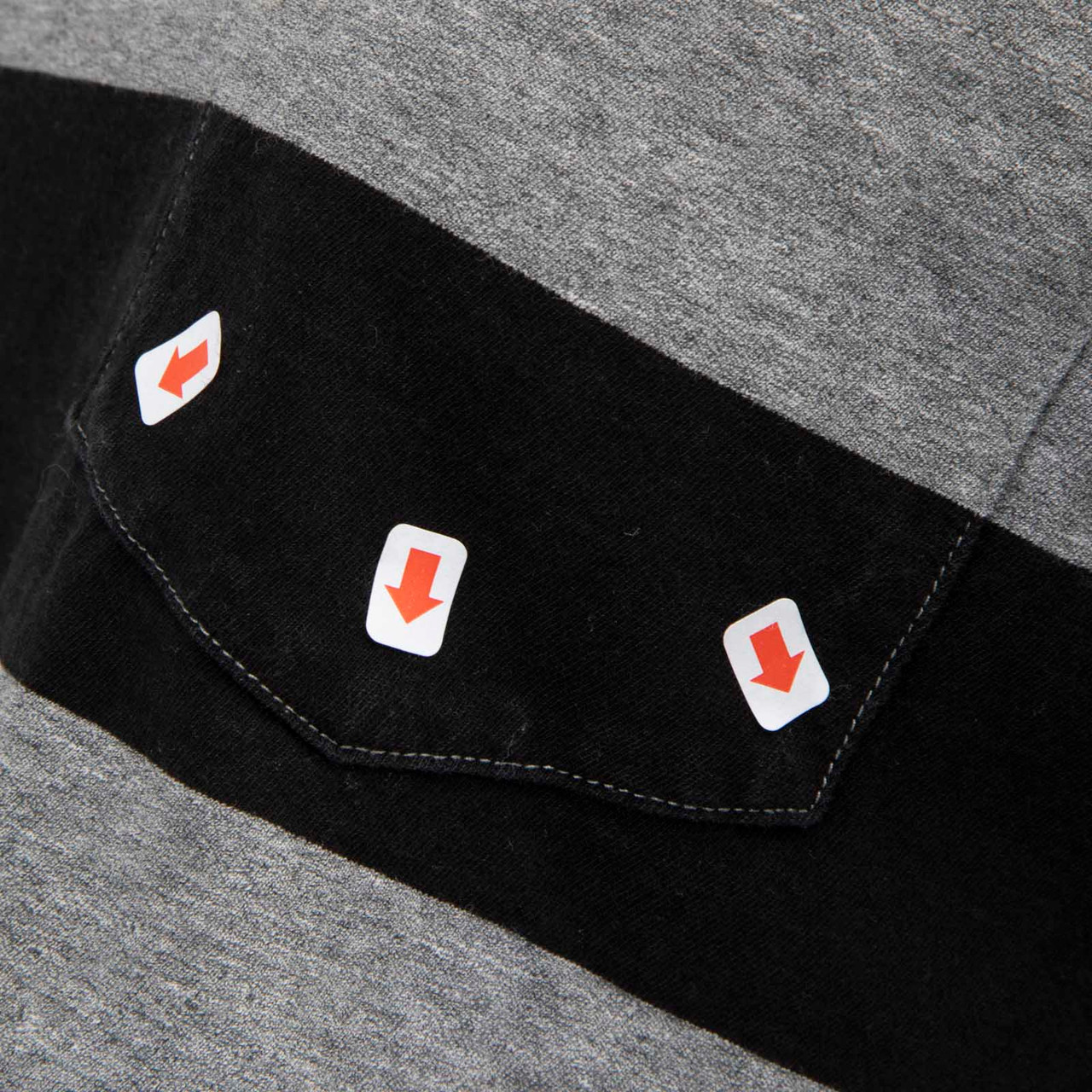 Alexander Wang Grey & Black Striped Crop Top