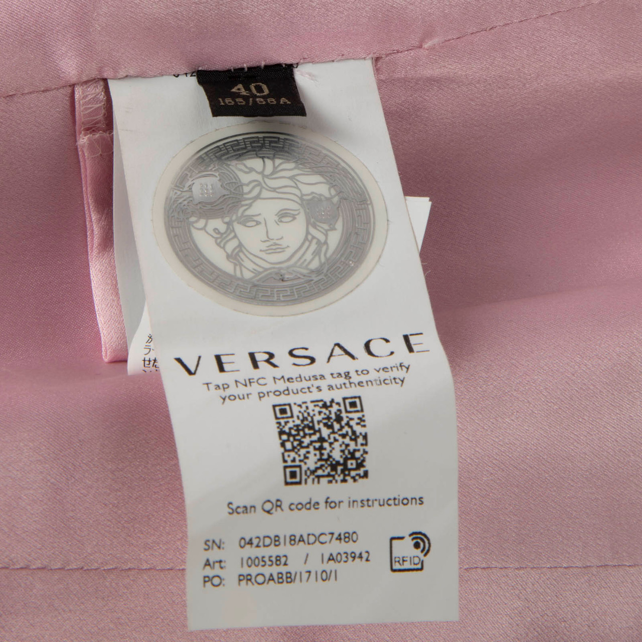 Versace S/S22 Fendace Pink Chainmail Dress