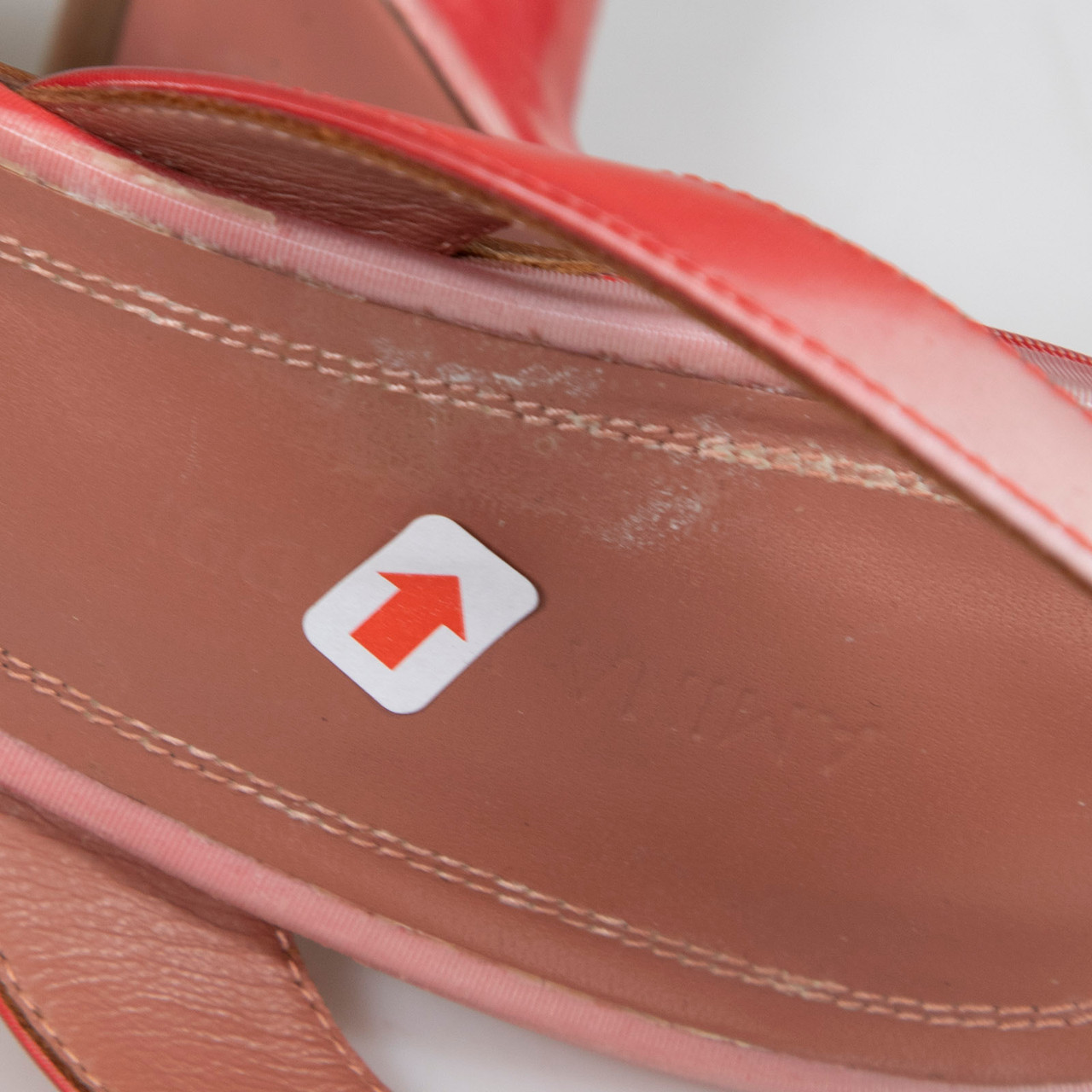 Amina Muaddi Pink Rosie Lenticular Acetate Heels