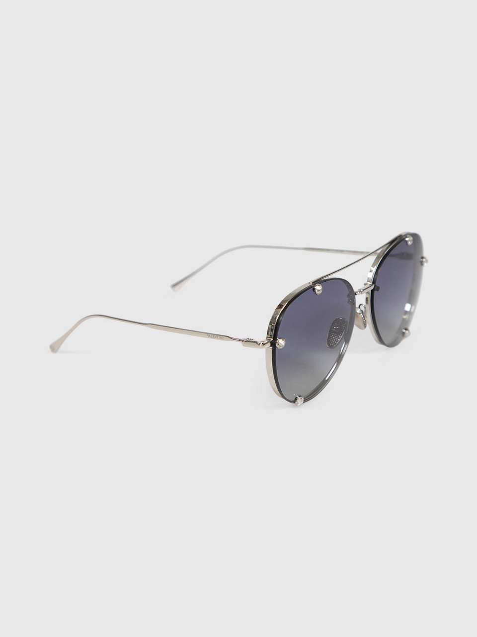 Valentino Garavani Blue Gradient Aviator Sunglasses