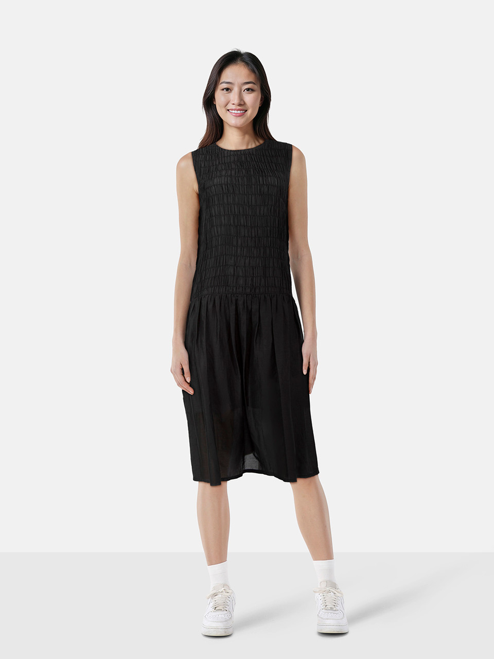 Sara Lanzi Black Ruched Dress & Jacket Set