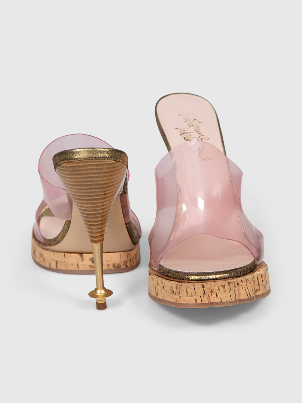 Vivienne Westwood Pink PVC Open Toe Mules