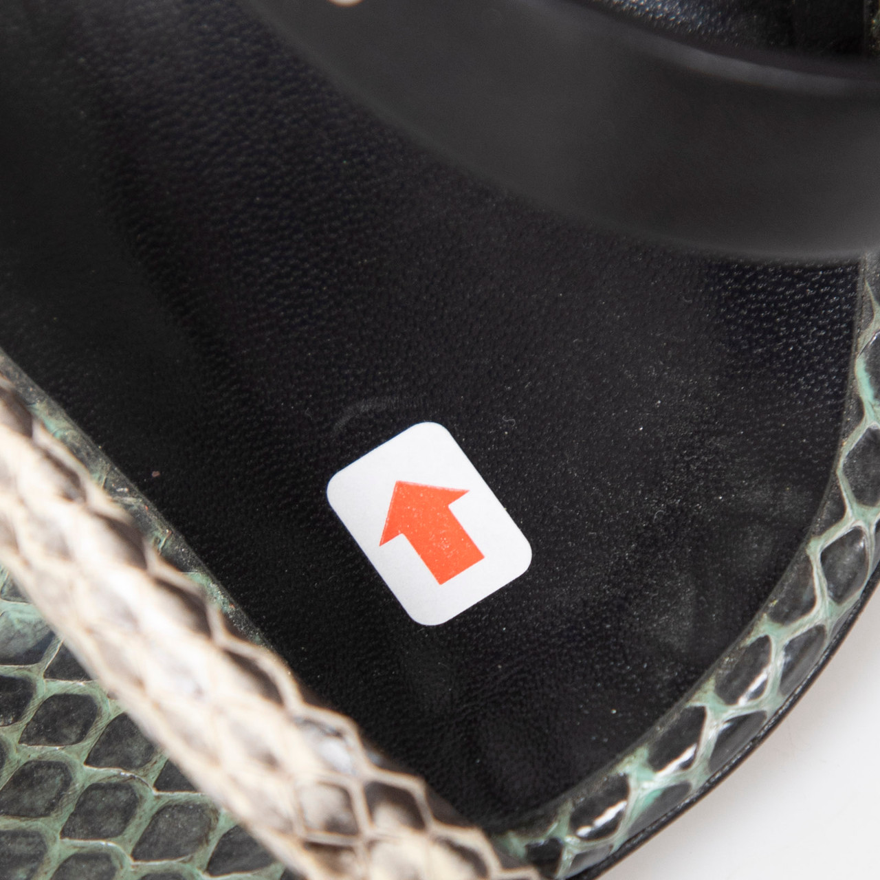 Alexander McQueen Snake Embossed Leather Sandals