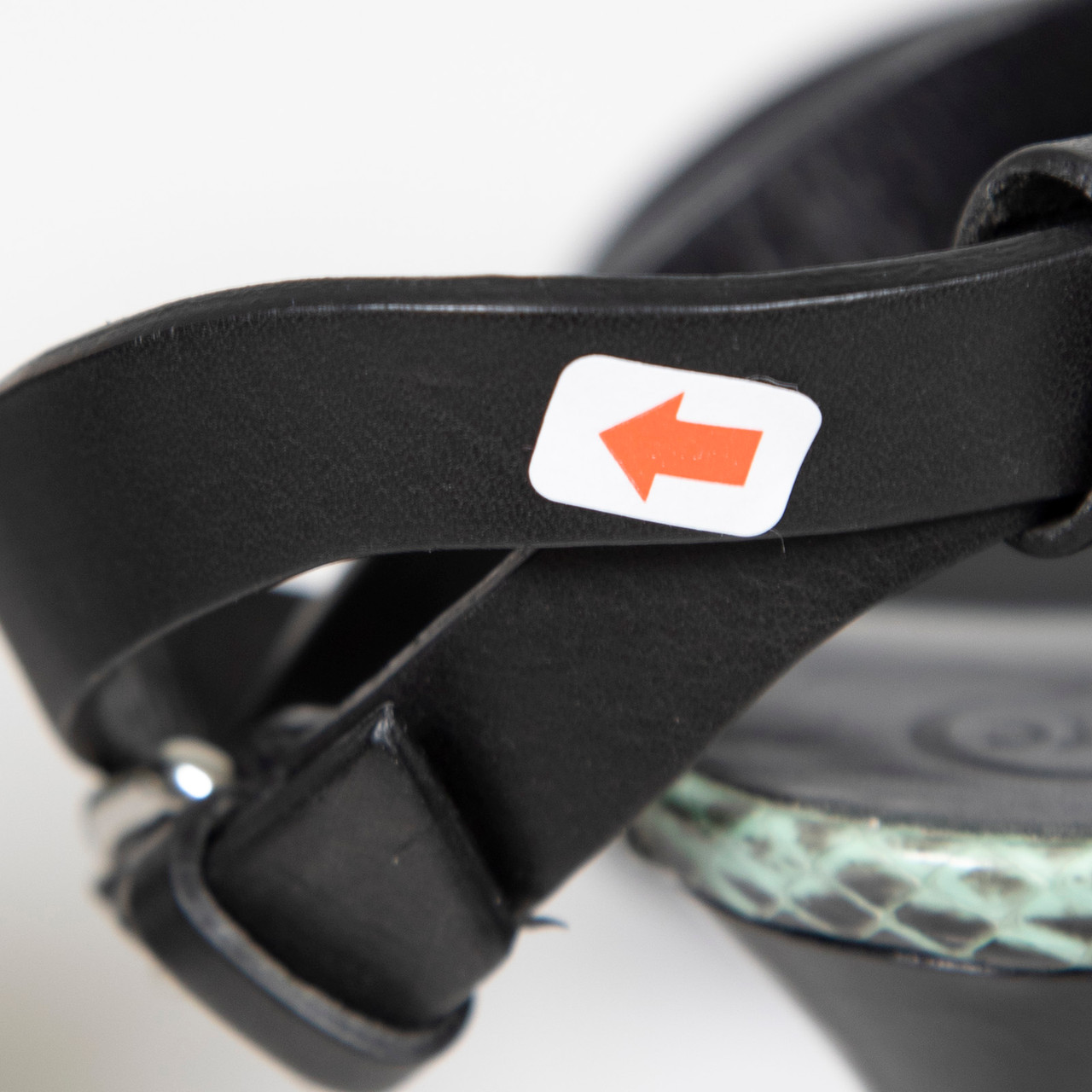 Alexander McQueen Snake Embossed Leather Sandals