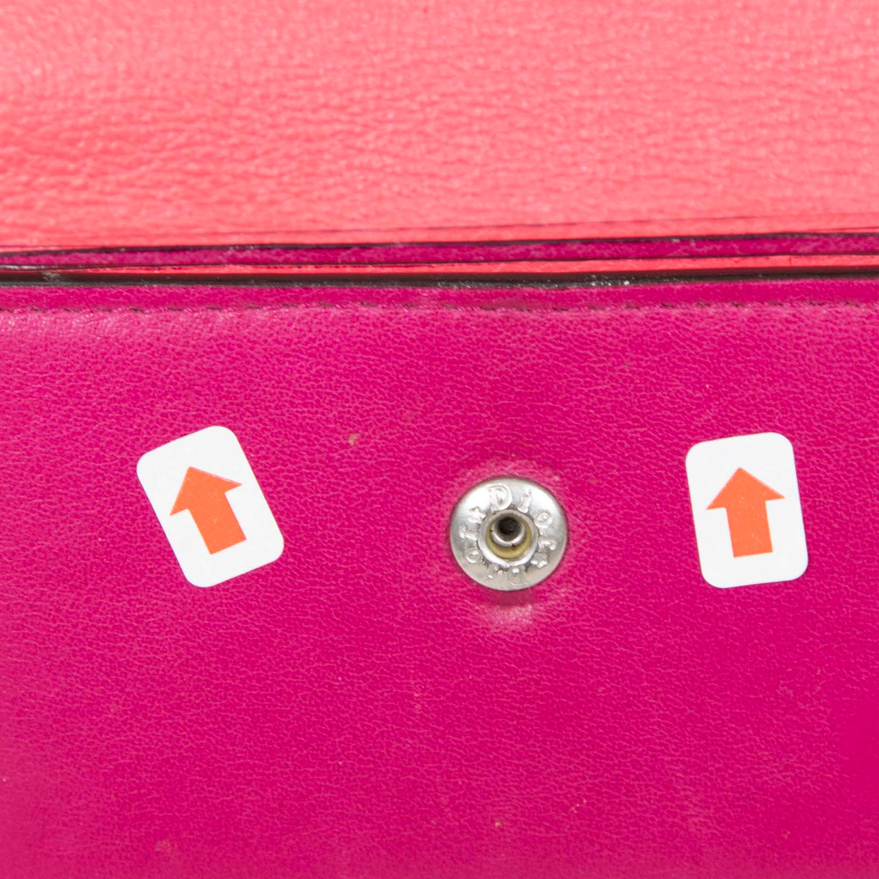 Dior Pink & Purple Leather Card Holder