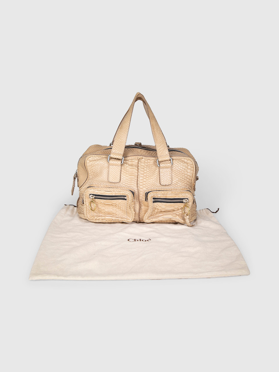 Chloé Beige Python Betty Bag