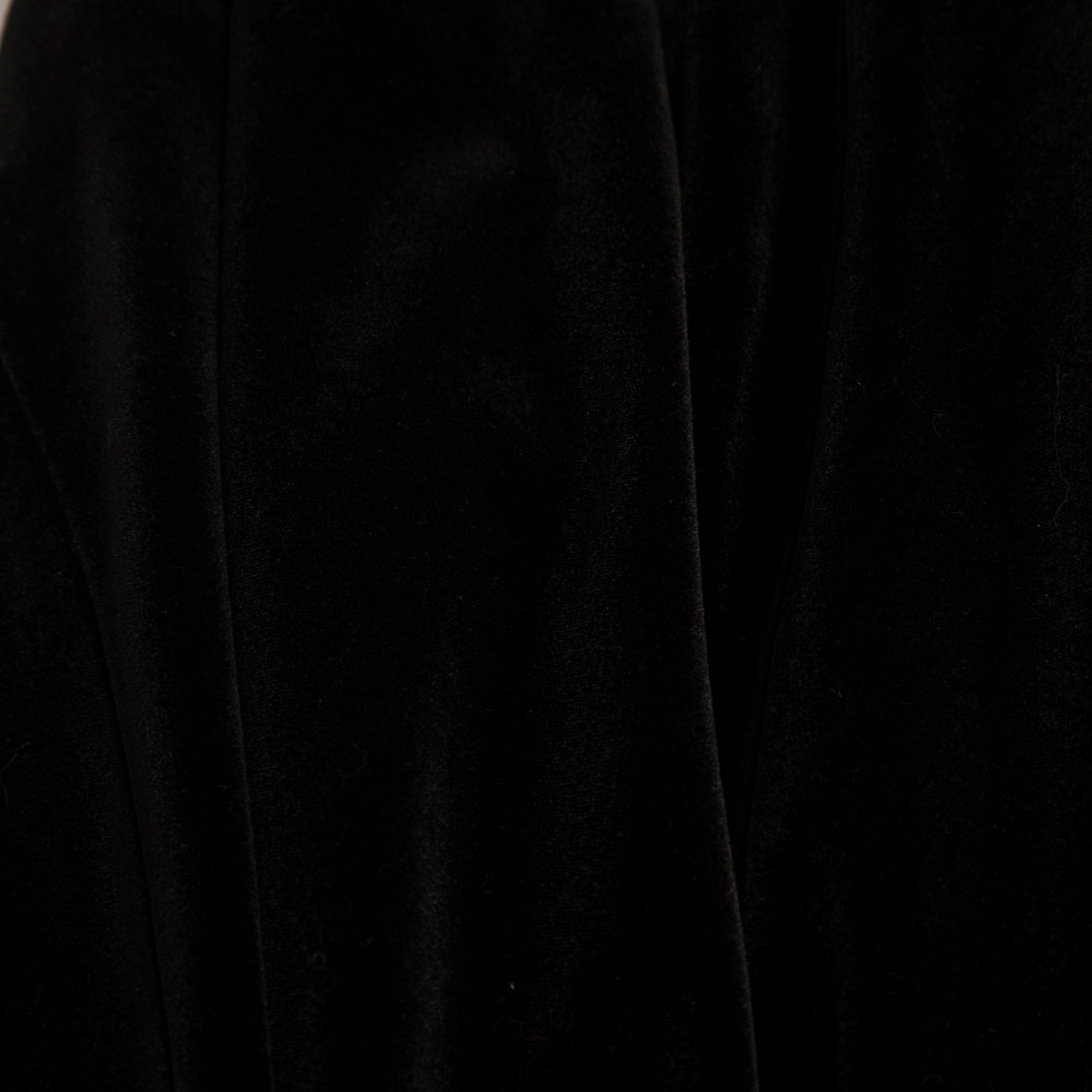 Anne Fontaine Black Velvet Mesh Detail Maxi Dress