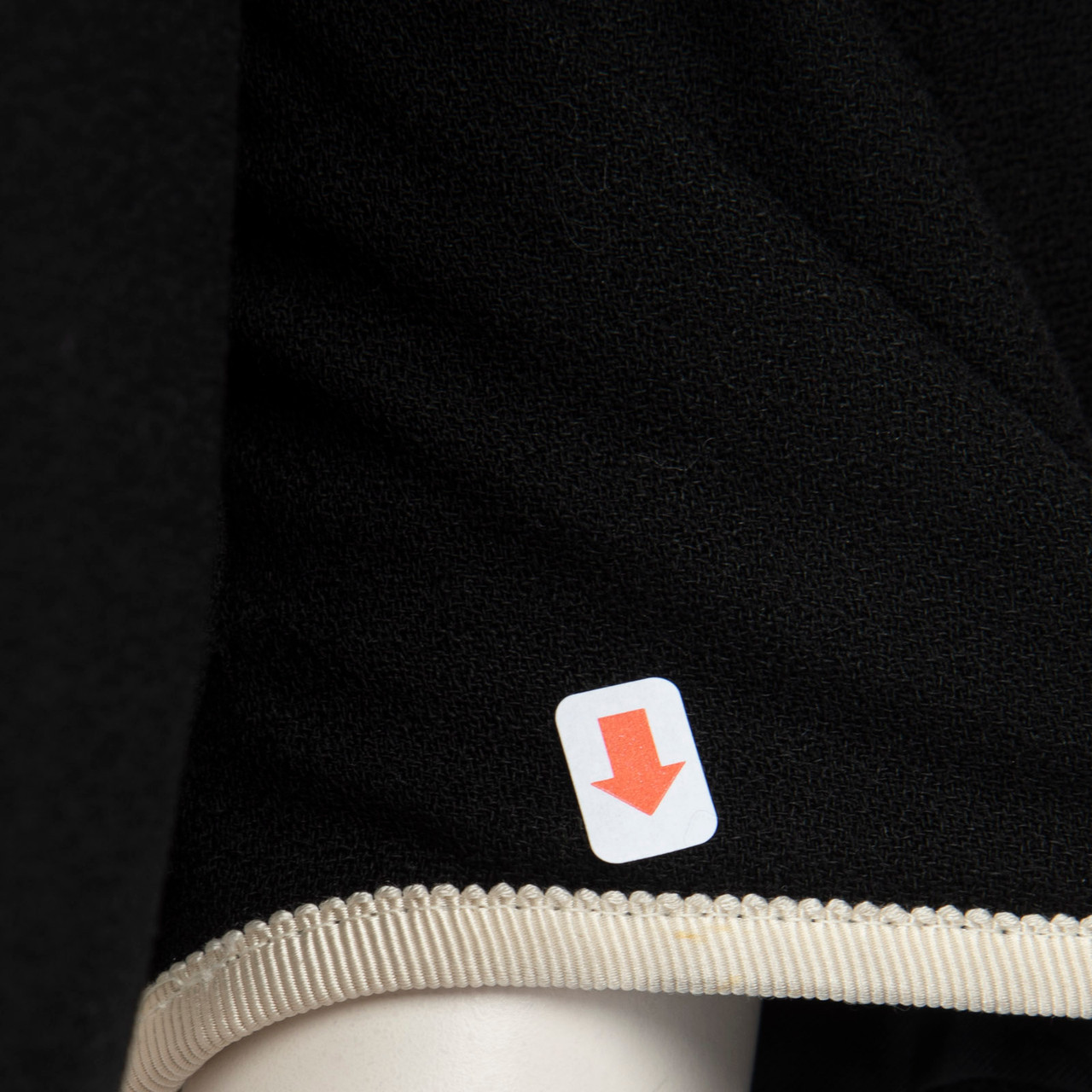 Saint Laurent Black Wool Blazer With Contrast Trim