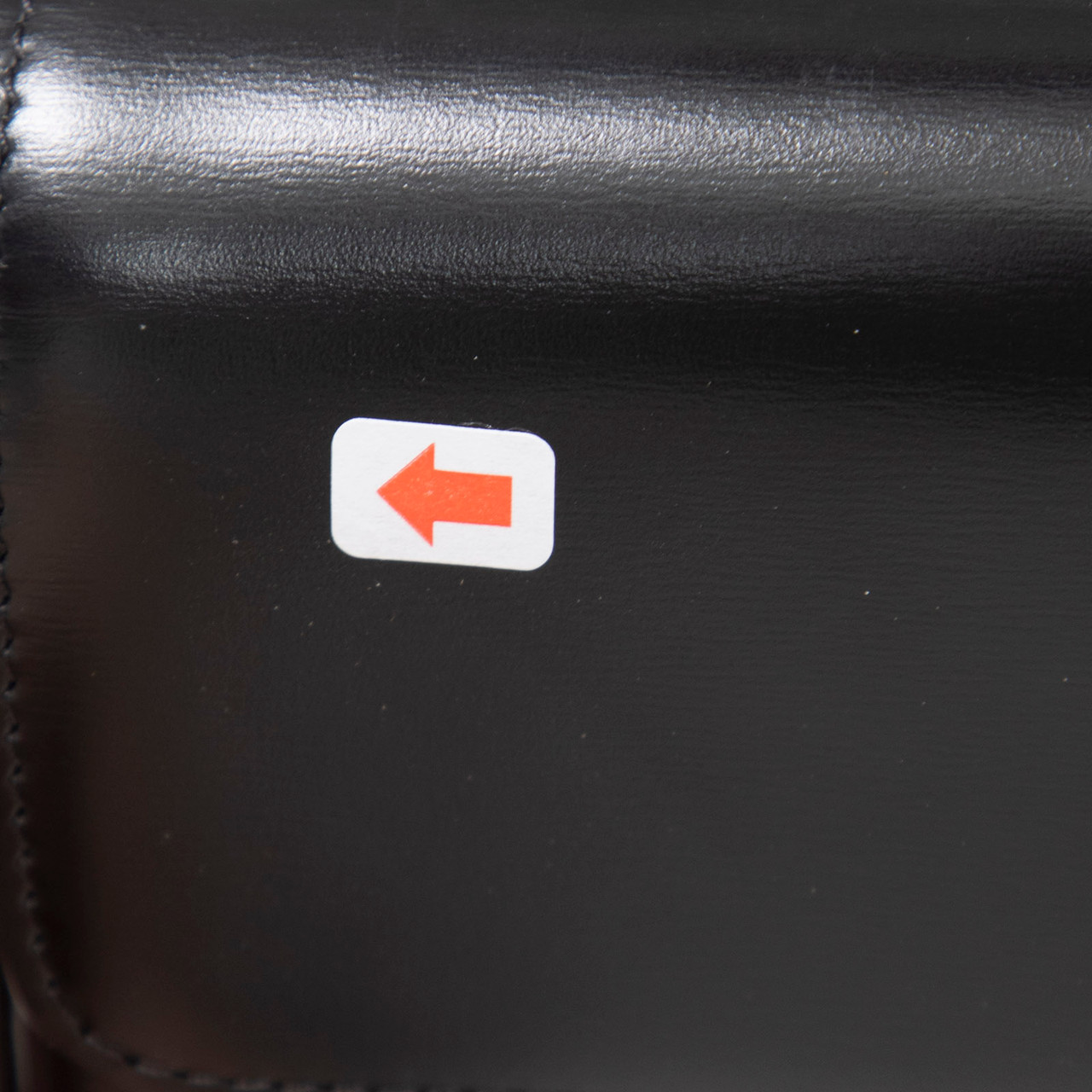 Céline Black Leather Triomphe Shoulder Bag