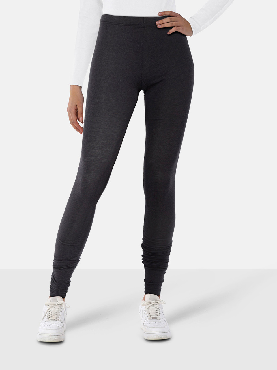 Rick Owens Grey Low Rise Stretchy Leggings