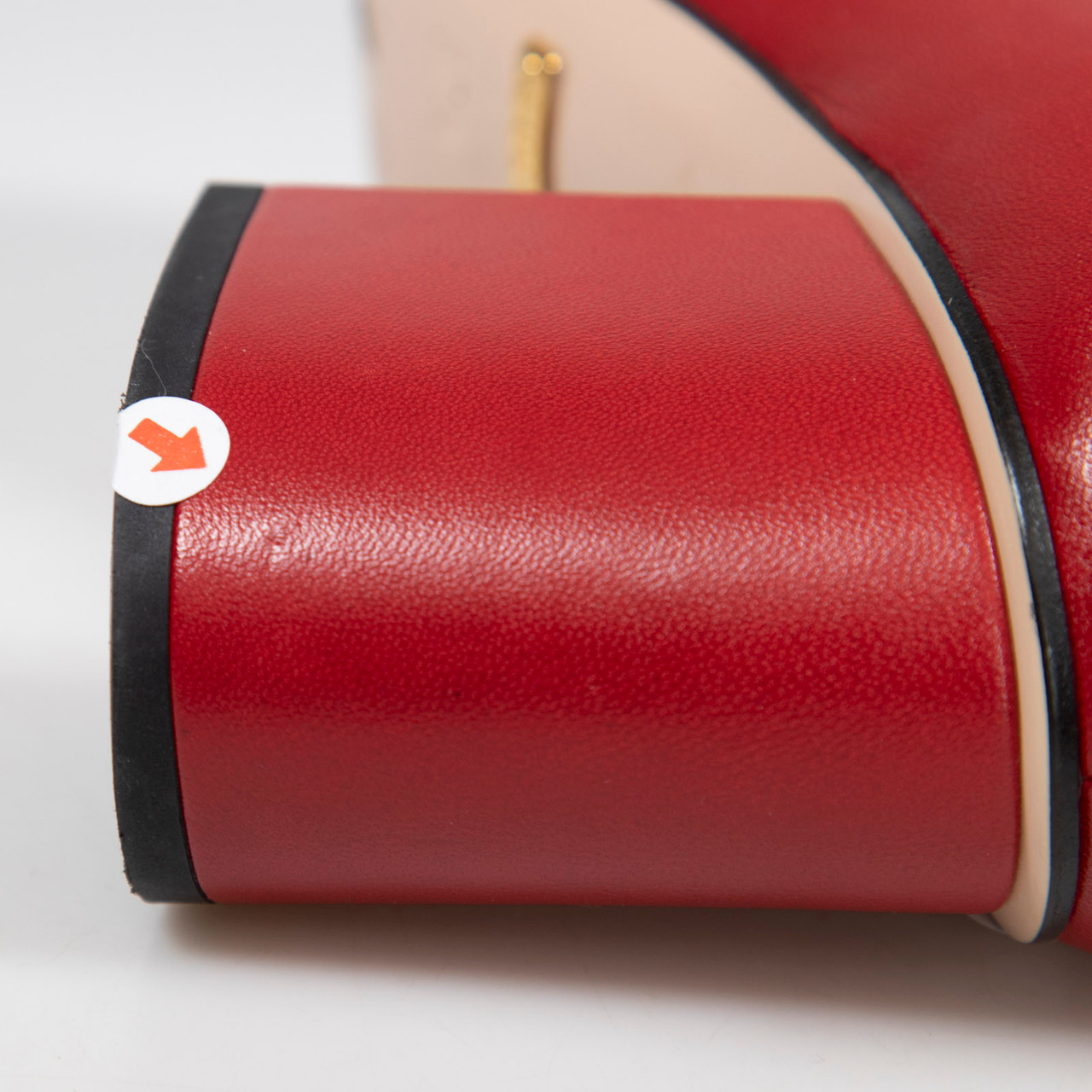 Gucci Red Leather Fringed Boots