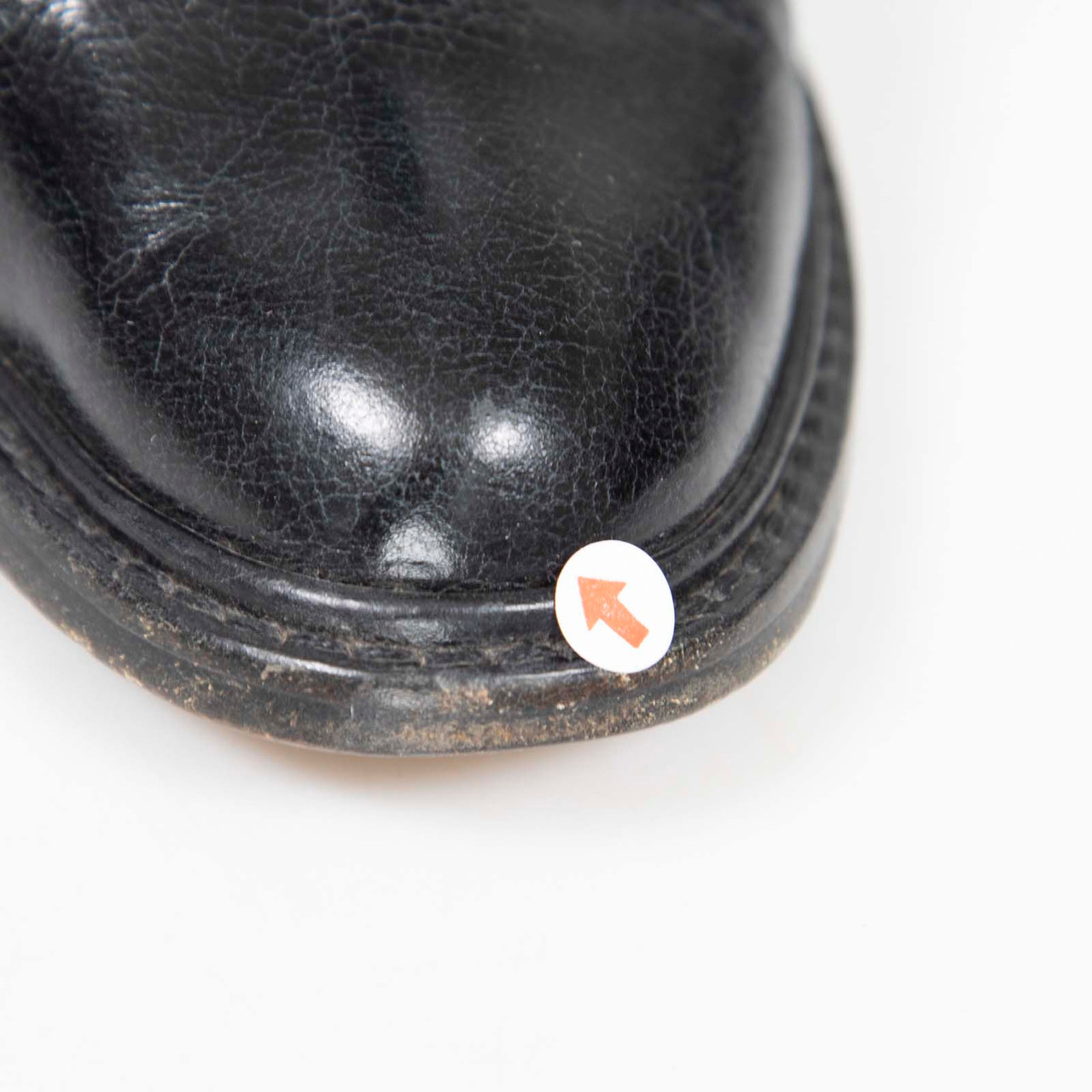 Chloé Black Leather Logo Tab Boots