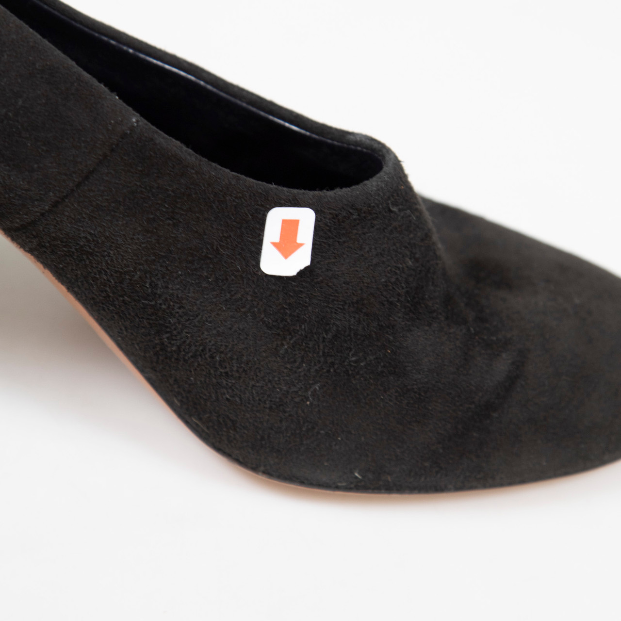 Céline Black Suede High Neck Pumps