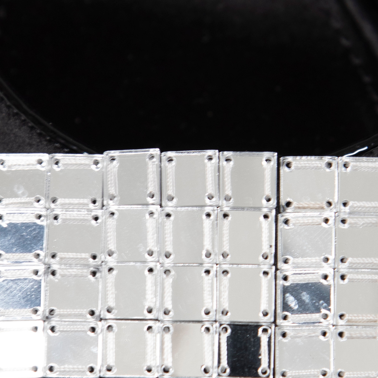 Louis Vuitton Black Satin Mirror Bow Heels