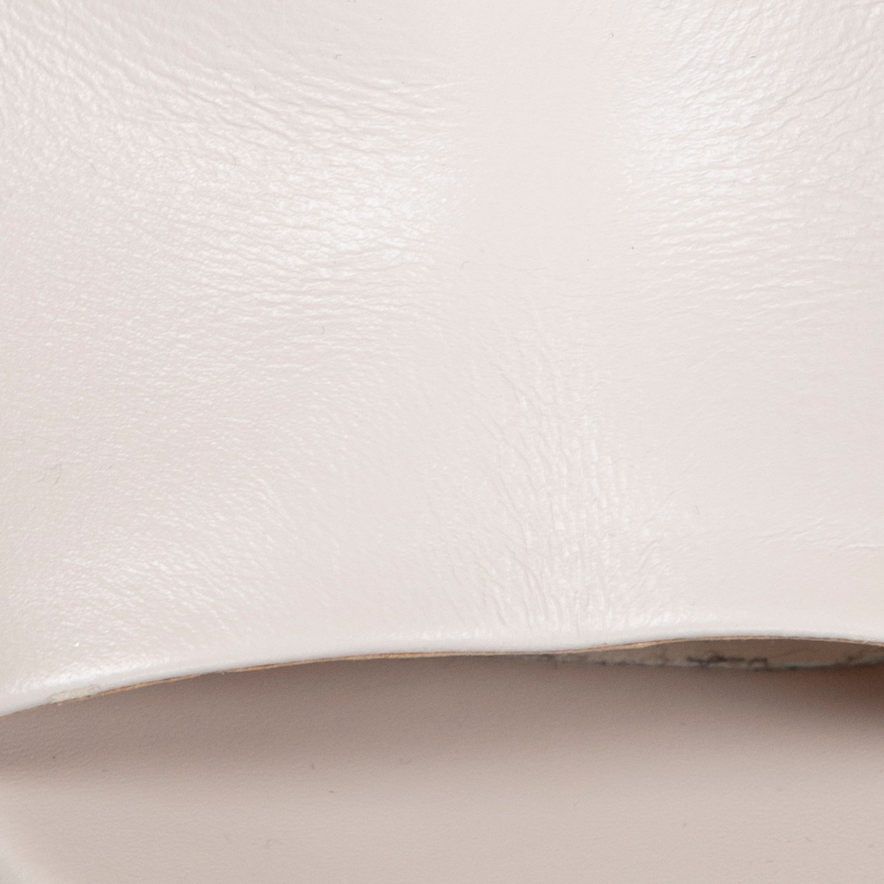 Maison Margiela Ecru Leather Cross Strap Wedges