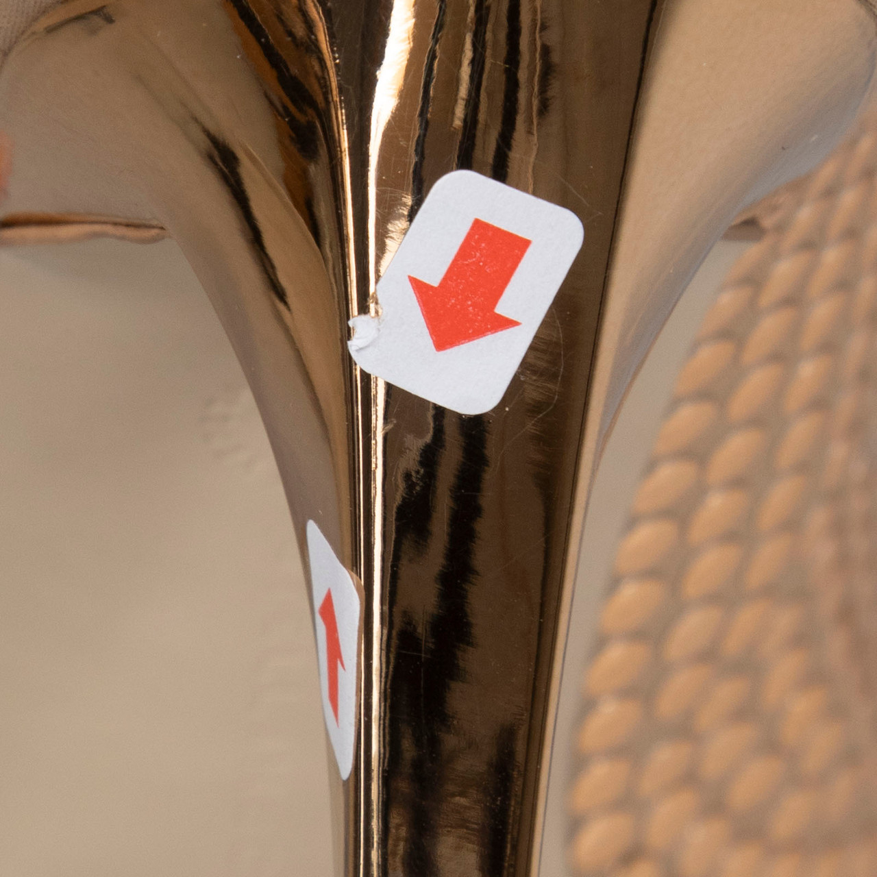 Stella McCartney Gold Studded Pointed Pumps