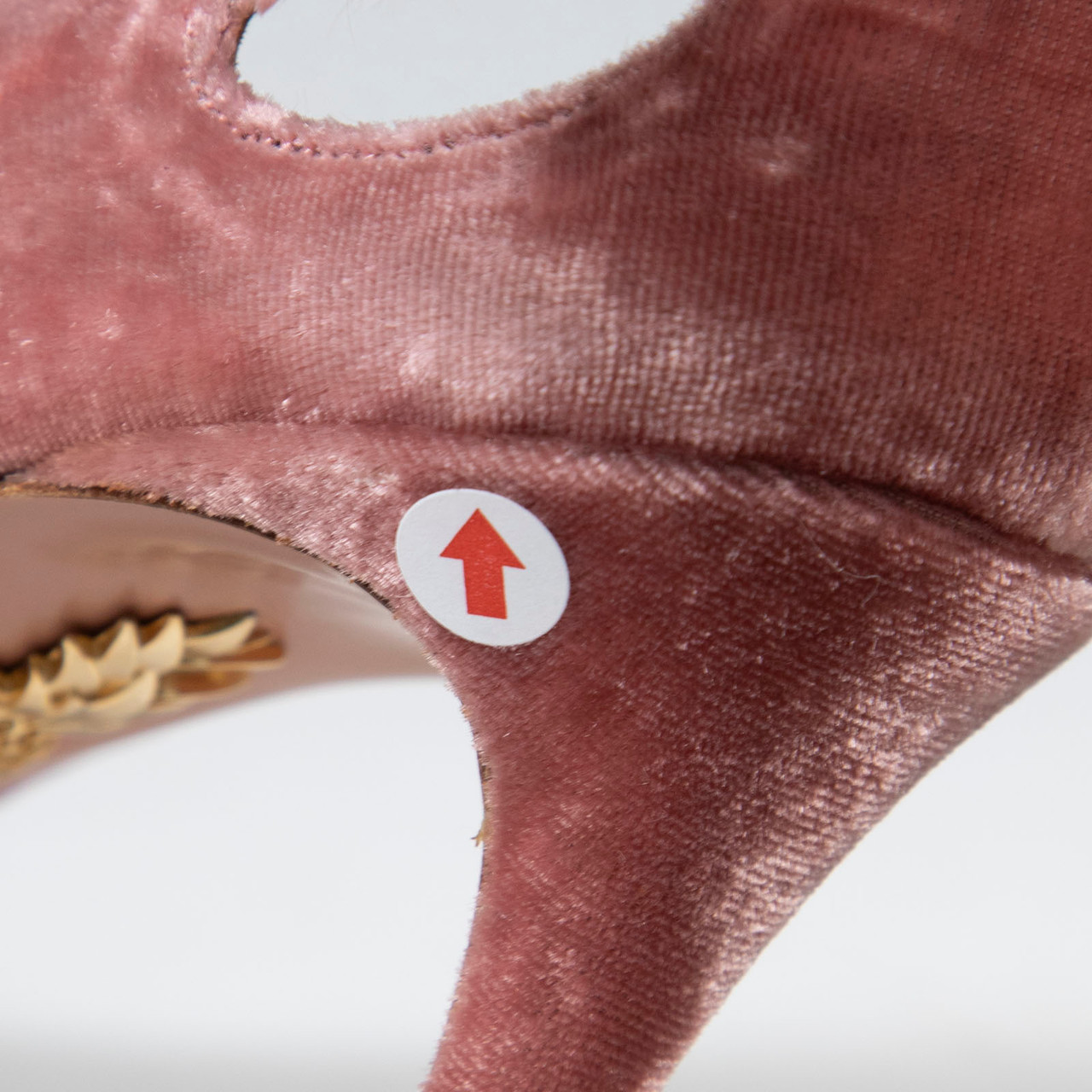 Aquazzura Pink Velvet Point Toe Cut Out Pumps