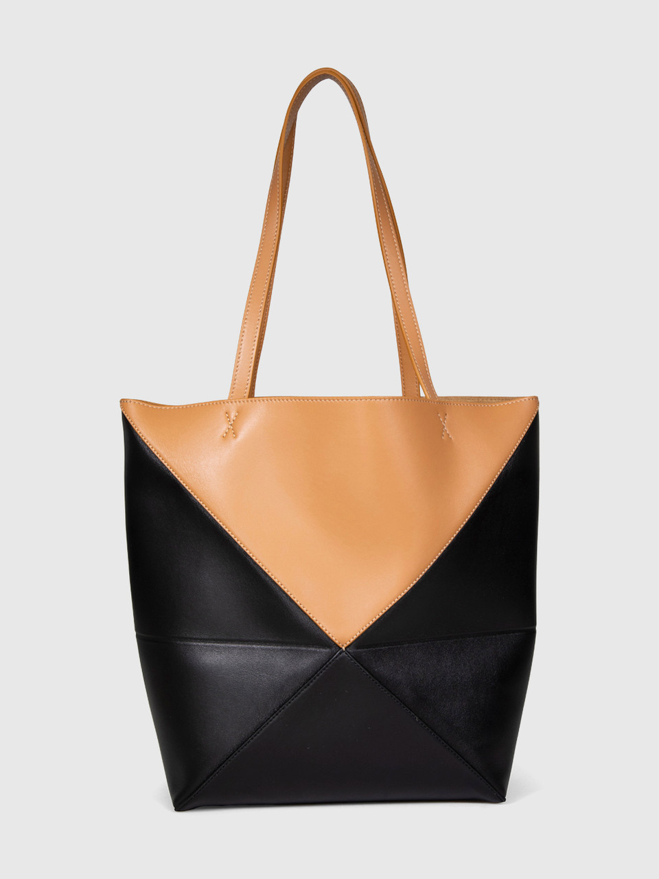 Loewe Black & Tan Puzzle Fold Tote Bag