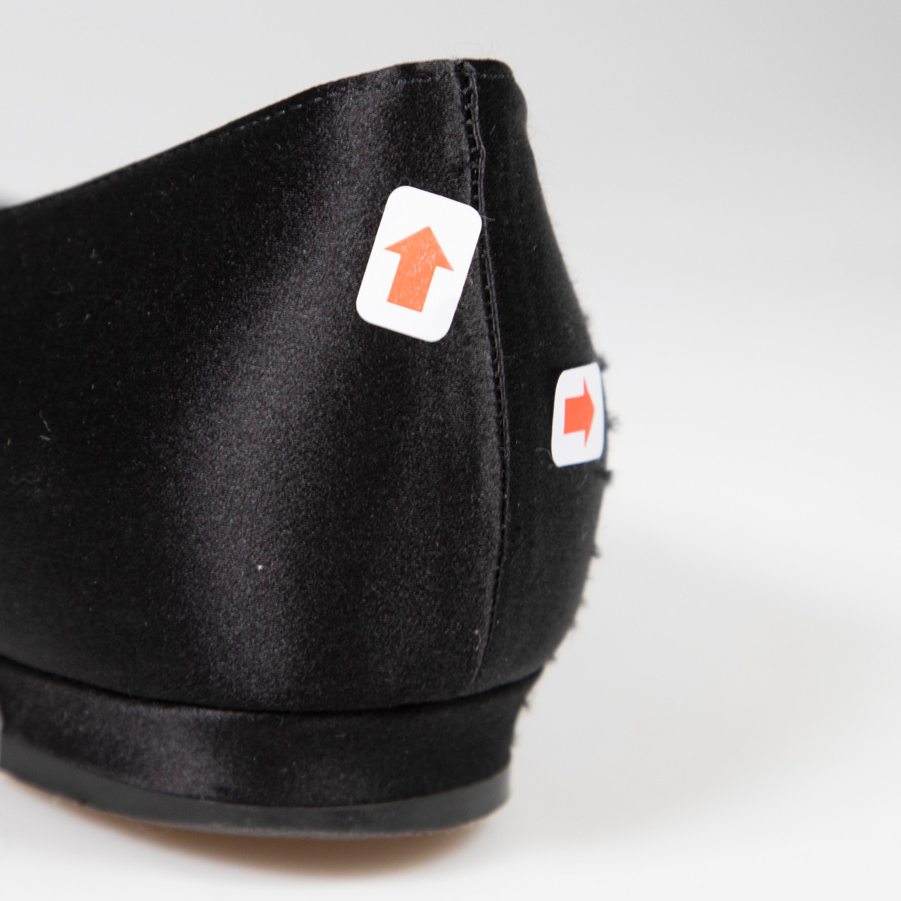 Manolo Blahnik Black Hangisi Crystal Flats