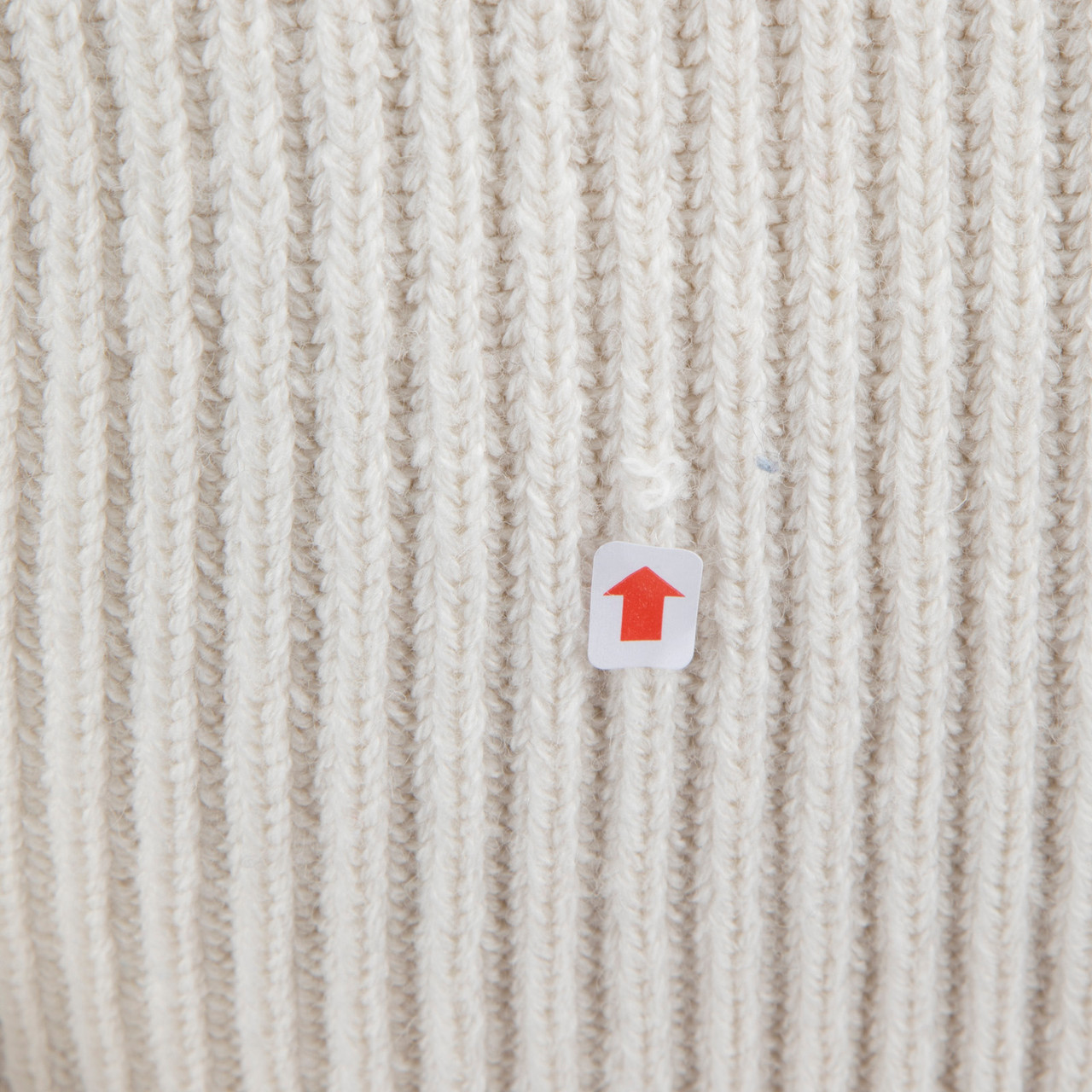 ADÂMO Ecru Wool Turtleneck Crop Jumper