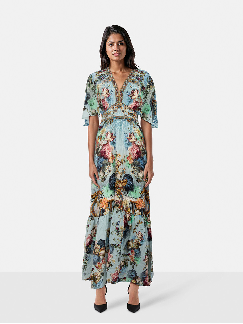 Camilla Letters To Leo Waisted Hem Ruffle Dress