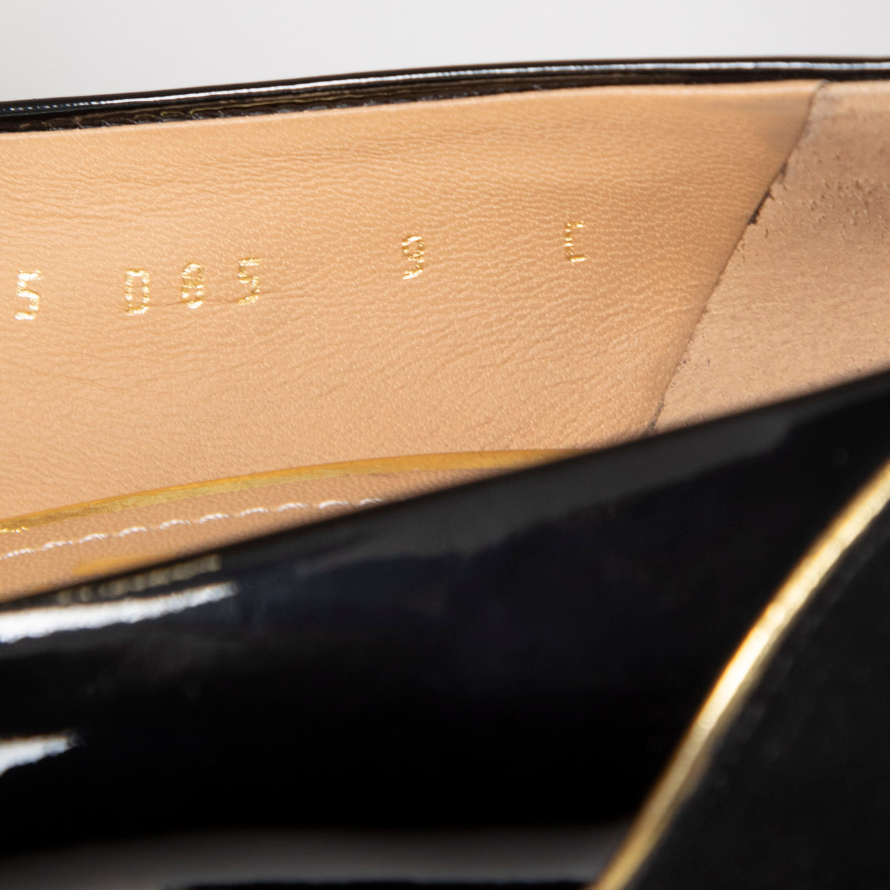 Salvatore Ferragamo Black Patent Buckled Pumps