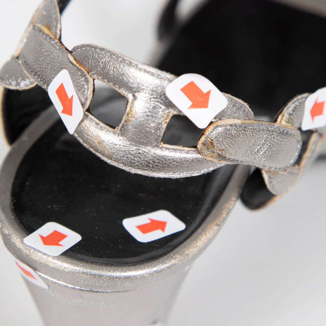 Hermès Silver Leather Chaine d’Ancre Sandals