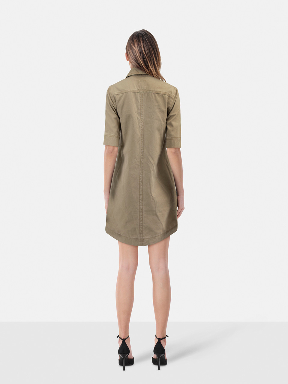 Zadig & Voltaire Khaki Record Shirt Dress